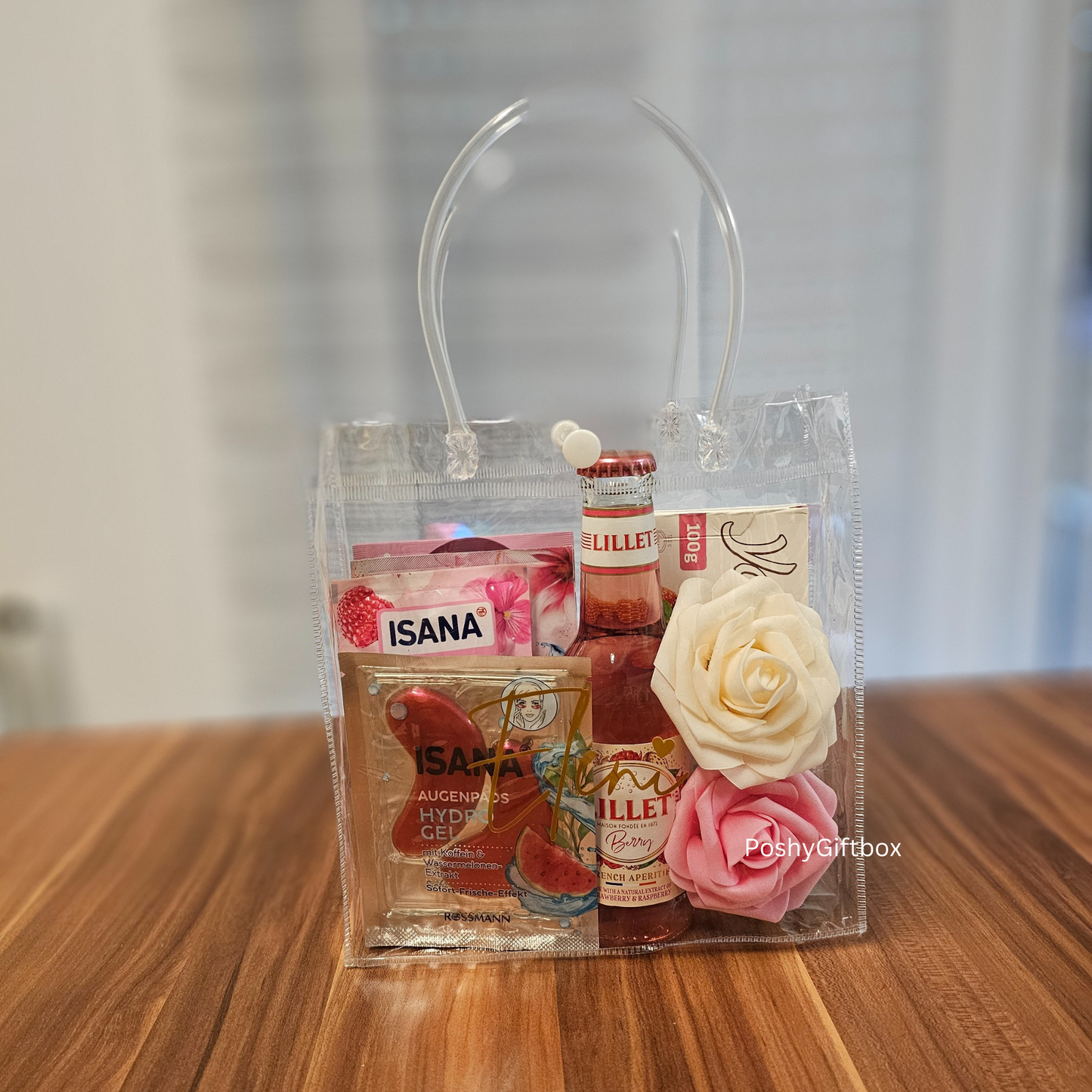 Geschenktüte personalisiert/Aperol Spritz,Lillet Geschenkset/4 verschiedene Sets/Geburtstagsgeschenk/Geschenk Freundin/Kleinigkeit/Geschenkkorb/Mädelsabend PoshyGiftbox