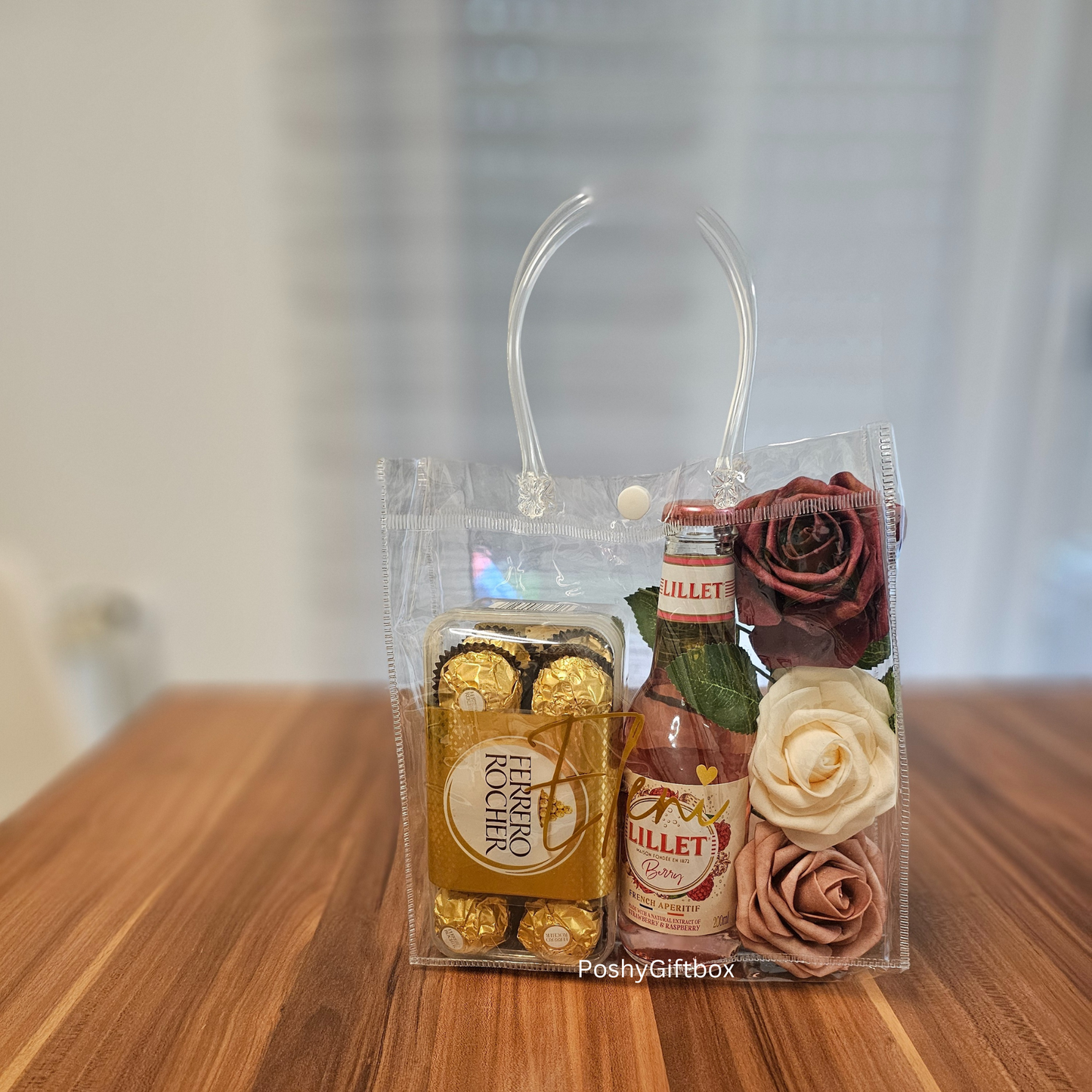 Geschenktüte personalisiert/Aperol Spritz,Lillet Geschenkset/4 verschiedene Sets/Geburtstagsgeschenk/Geschenk Freundin/Kleinigkeit/Geschenkkorb/Mädelsabend PoshyGiftbox