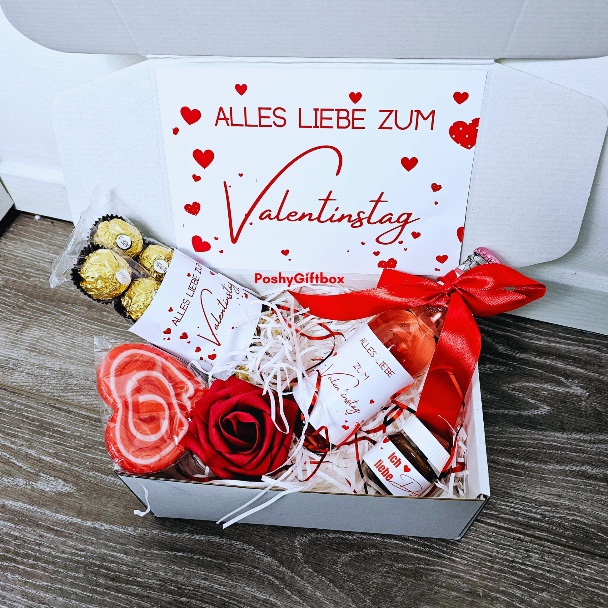 Geschenkset "VALENTINSTAG"/Geschenkset für Frauen/Geschenk für Sie/2 DESIGNS/Geschenk Mama,Freundin,Schwester PoshyGiftbox