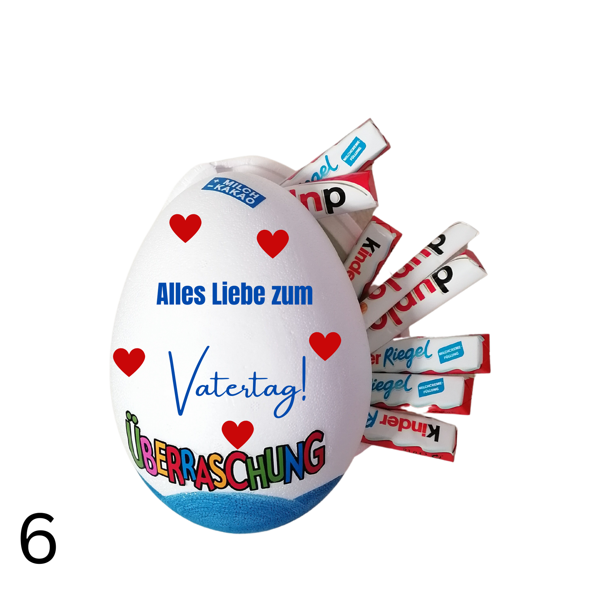 XXL Überraschungsei personalisiert ""PAPA""/Geschenk Vatertag,Geburtstag,Ostern,Weihnachten/9 DESIGNS/Ü-Ei Xxl/Geschenke für Männer/Osterei PoshyGiftbox
