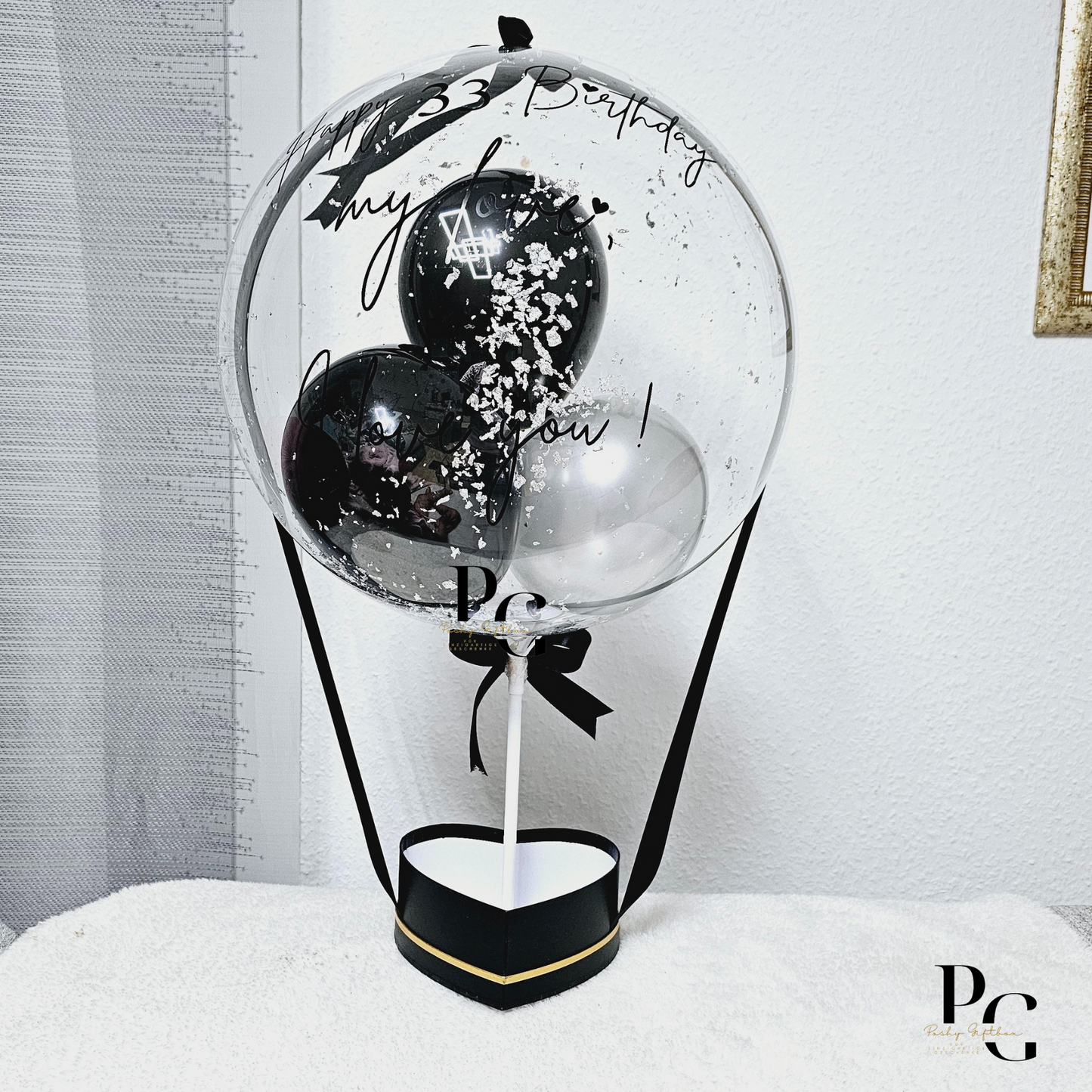 Ballon Geschenk/Geburtstagsgeschenk/Muttertagsgeschenk/ Geschenk Personalisiert/Schokoladenbox/Ballongeschenke Mama,Schwester,Ehefrau PoshyGiftbox