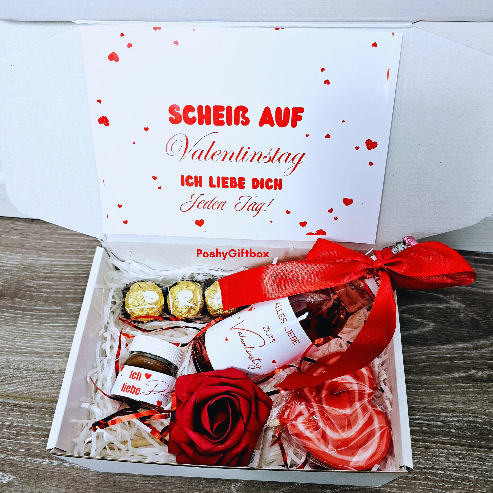 Geschenkset "VALENTINSTAG"/Geschenkset für Frauen/Geschenk für Sie/2 DESIGNS/Geschenk Mama,Freundin,Schwester PoshyGiftbox