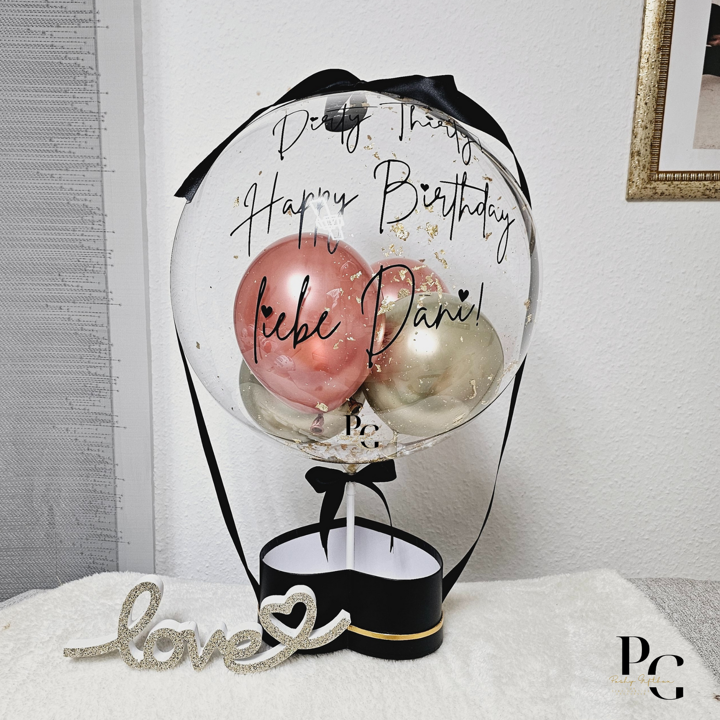 Ballon Geschenk/Geburtstagsgeschenk/Muttertagsgeschenk/ Geschenk Personalisiert/Schokoladenbox/Ballongeschenke Mama,Schwester,Ehefrau PoshyGiftbox