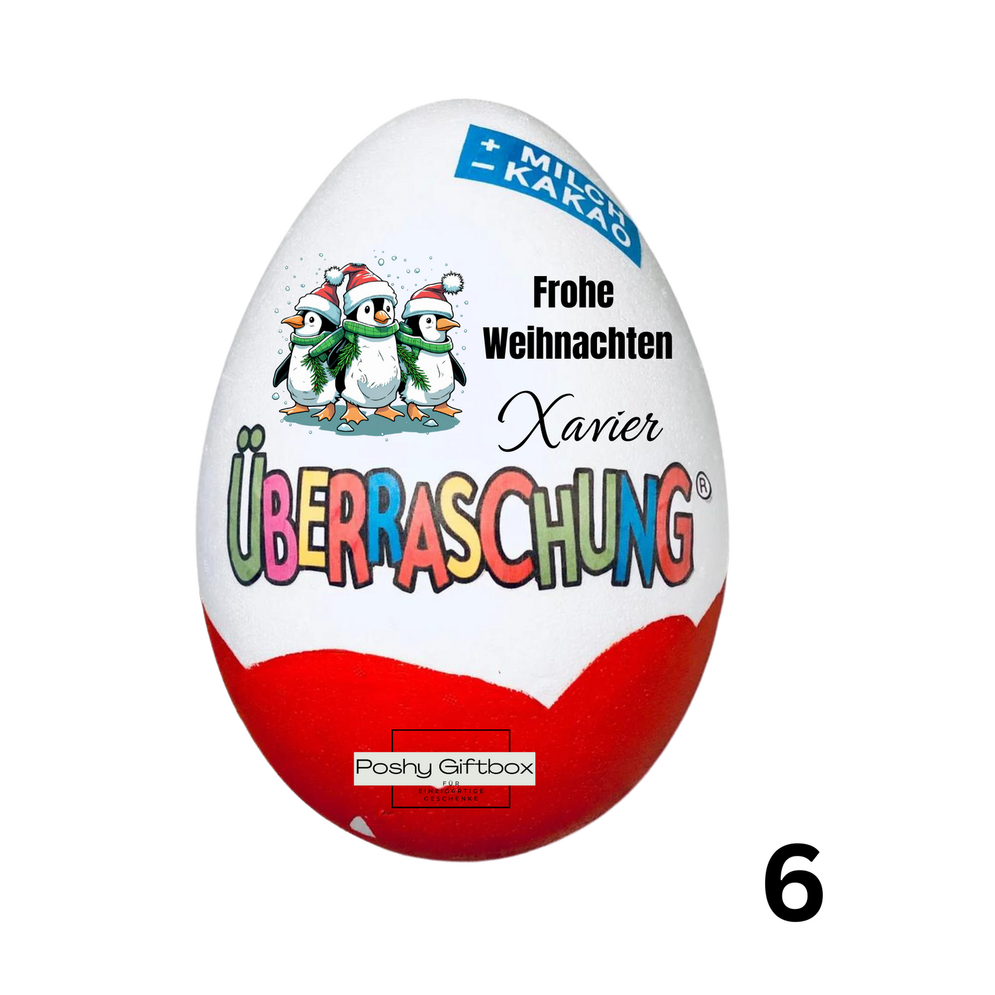 Überraschungsei mit Eigenem Bild/Muttertagsgeschenk/Geburtstagsgeschenk/Überraschungsei mit eigenem Foto/Überraschungsei XXL/Ü-ei Vatertag PoshyGiftbox