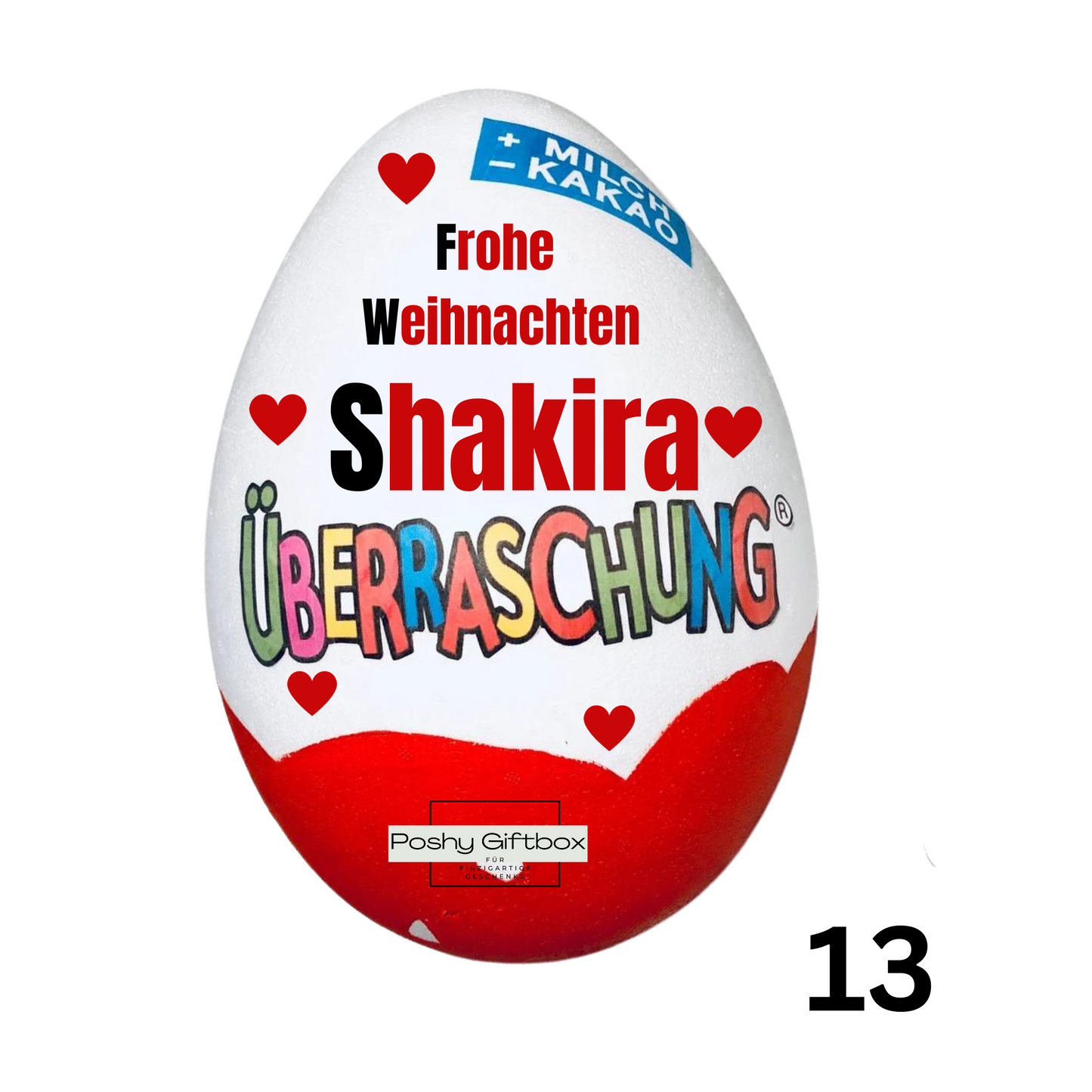 Überraschungsei XXL personalisiert/Geschenk Jugendweihe/Ü-ei Senioren/ Kinder Ei XXL/Geschenk Mädchen,Junge/Mit Füllung PoshyGiftbox