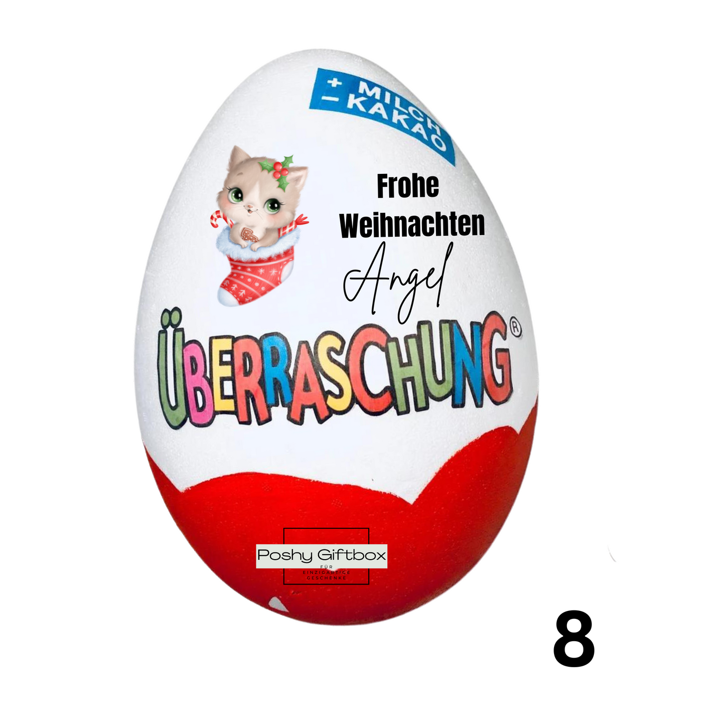 Überraschungsei mit Eigenem Bild/Muttertagsgeschenk/Geburtstagsgeschenk/Überraschungsei mit eigenem Foto/Überraschungsei XXL/Ü-ei Vatertag PoshyGiftbox