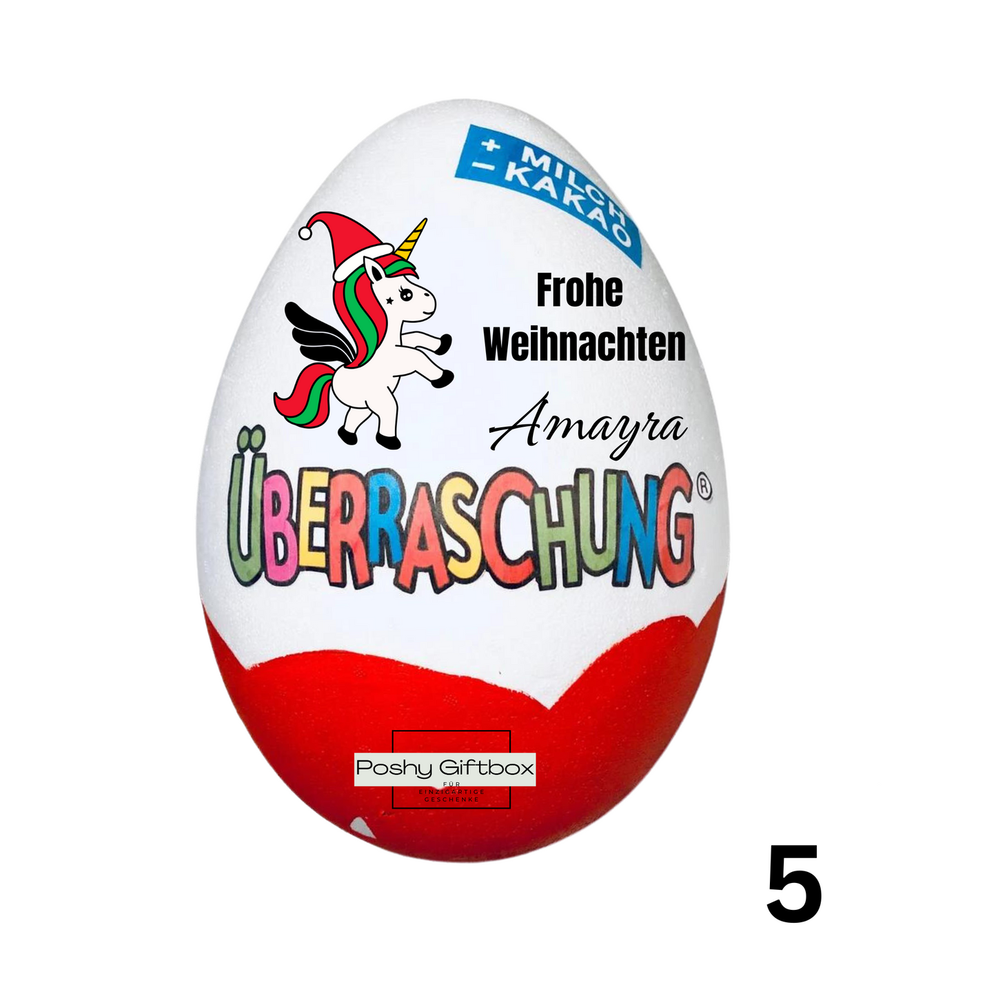 Überraschungsei mit Eigenem Bild/Muttertagsgeschenk/Geburtstagsgeschenk/Überraschungsei mit eigenem Foto/Überraschungsei XXL/Ü-ei Vatertag PoshyGiftbox