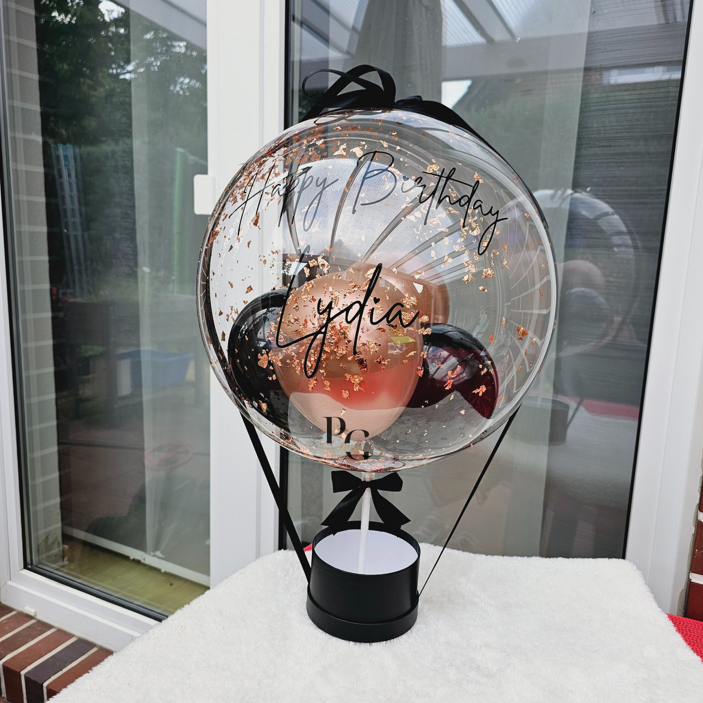 Ballon Geschenk / Frauen Geschenkset/ Wellness Box/Geschenk für Sie/Schokoladen Geschenk/Geburtstagsgeschenk Schwester, Mama/Ballon Bouquet PoshyGiftbox