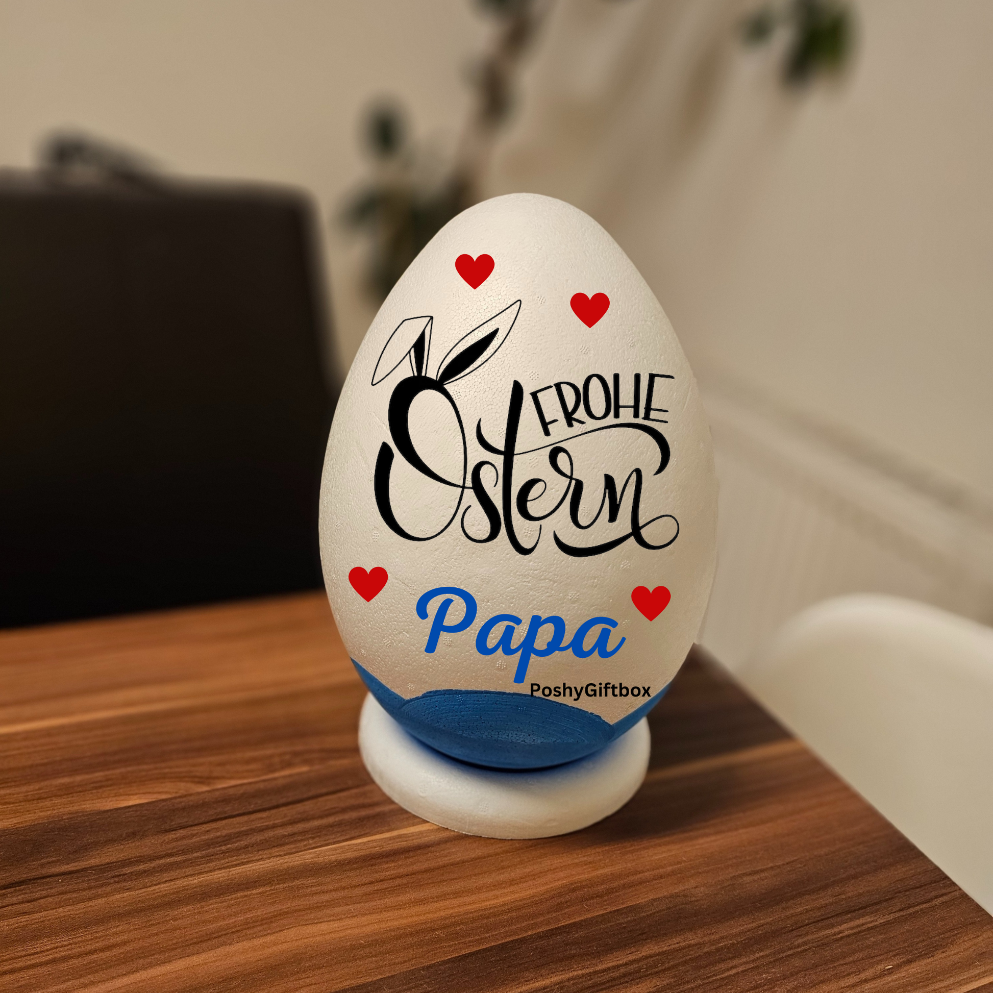 XXL Überraschungsei personalisiert ""PAPA""/Geschenk Vatertag,Geburtstag,Ostern,Weihnachten/9 DESIGNS/Ü-Ei Xxl/Geschenke für Männer/Osterei PoshyGiftbox