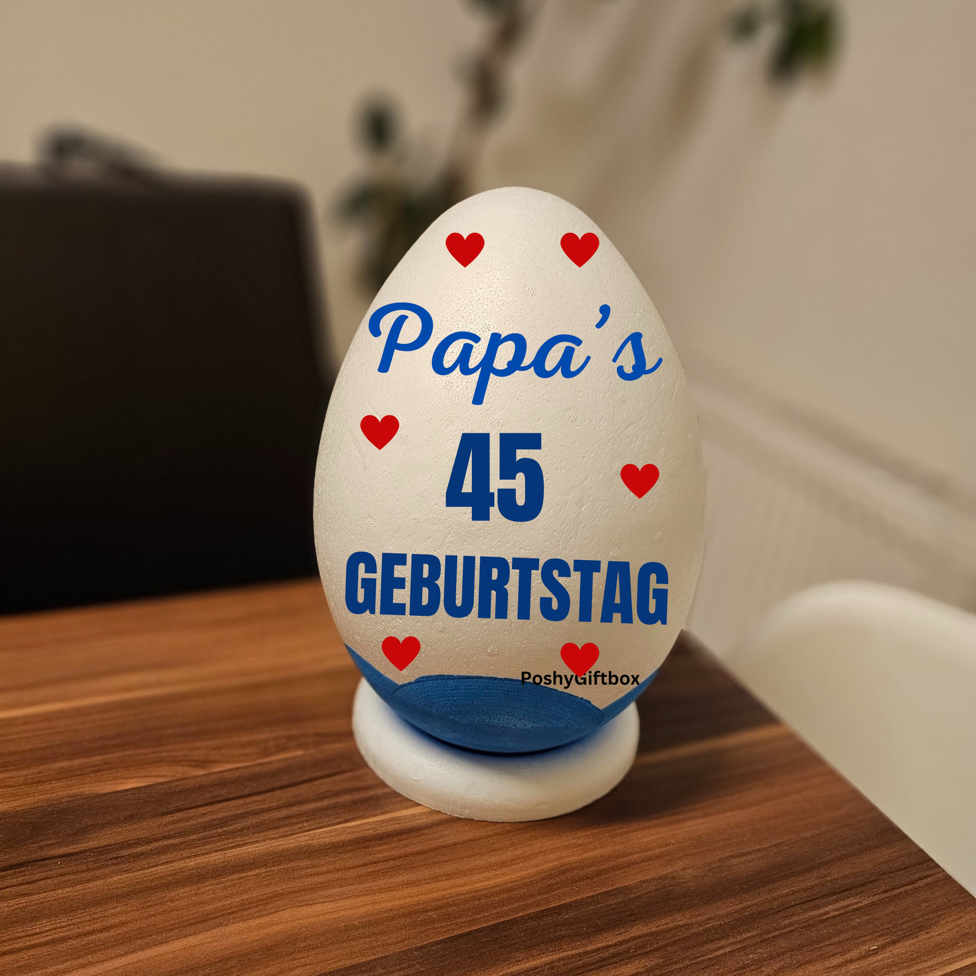 XXL Überraschungsei personalisiert ""PAPA""/Geschenk Vatertag,Geburtstag,Ostern,Weihnachten/9 DESIGNS/Ü-Ei Xxl/Geschenke für Männer/Osterei PoshyGiftbox