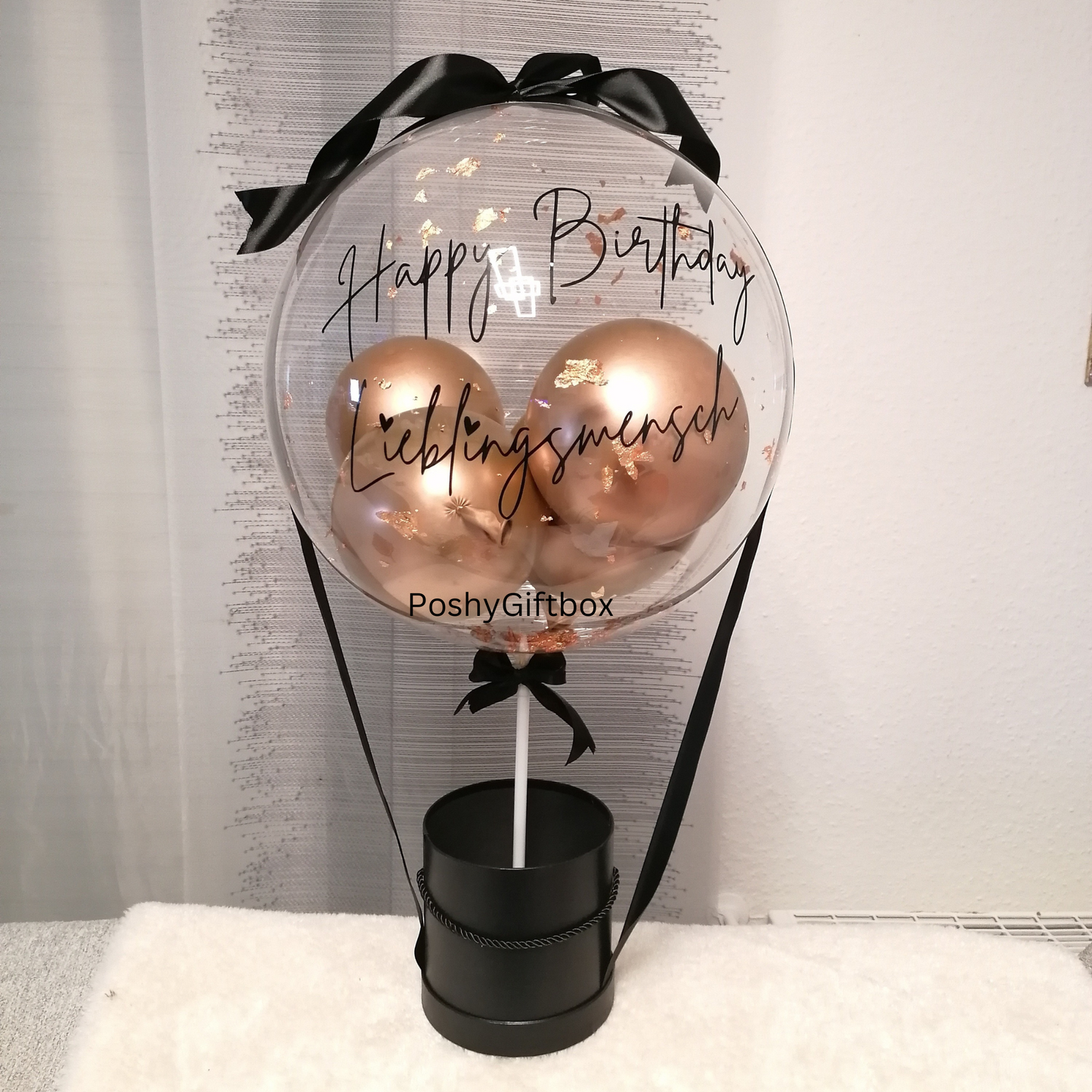 Ballon Geschenk/Valentinsgeschenk/Hochzeitsgeschenk/Geschenkbox für Frauen/Geburtstagsgeschenk Freundin/Mama/Schwester/Gute Besserung PoshyGiftbox