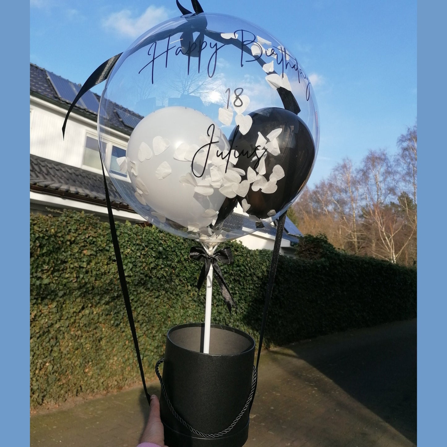 Geburtstagsgeschenk/Hochzeitstag Geschenk/Ballongeschenk /Geschenk Mama/Ballon personalisiert/Verlobungsgeschenk/Geschenk Männer PoshyGiftbox