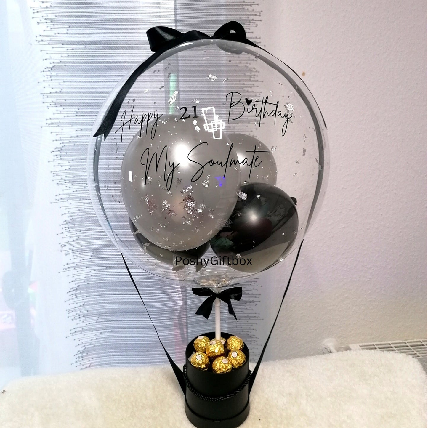 Ballon zum Geburtstag Männer/ Geschenkbox/Ehemann Geschenk/Wellness Box Männer/Geschenk Kolleg/Geschenk für Freund/Bruder Papa Geschenk PoshyGiftbox
