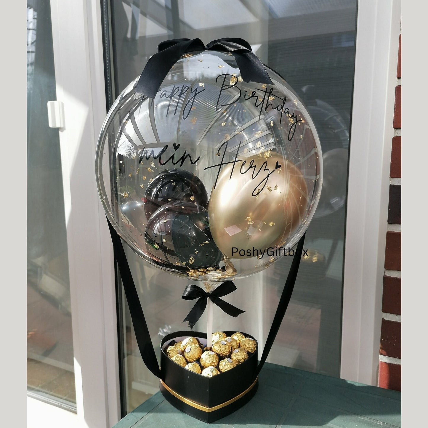 Geburtstagsgeschenk/Hochzeitstag Geschenk/Ballongeschenk /Geschenk Mama/Ballon personalisiert/Verlobungsgeschenk/Geschenk Männer PoshyGiftbox