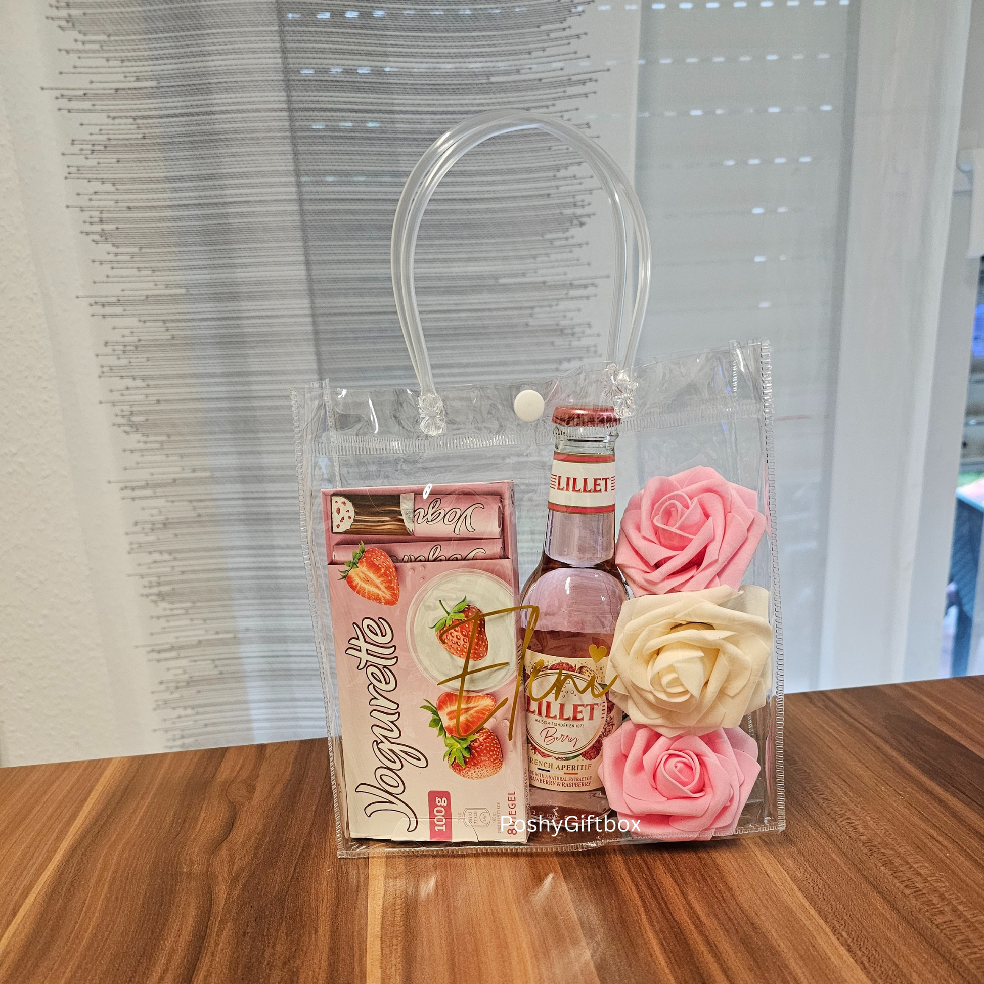 Geschenktüte personalisiert/Aperol Spritz,Lillet Geschenkset/4 verschiedene Sets/Geburtstagsgeschenk/Geschenk Freundin/Kleinigkeit/Geschenkkorb/Mädelsabend PoshyGiftbox