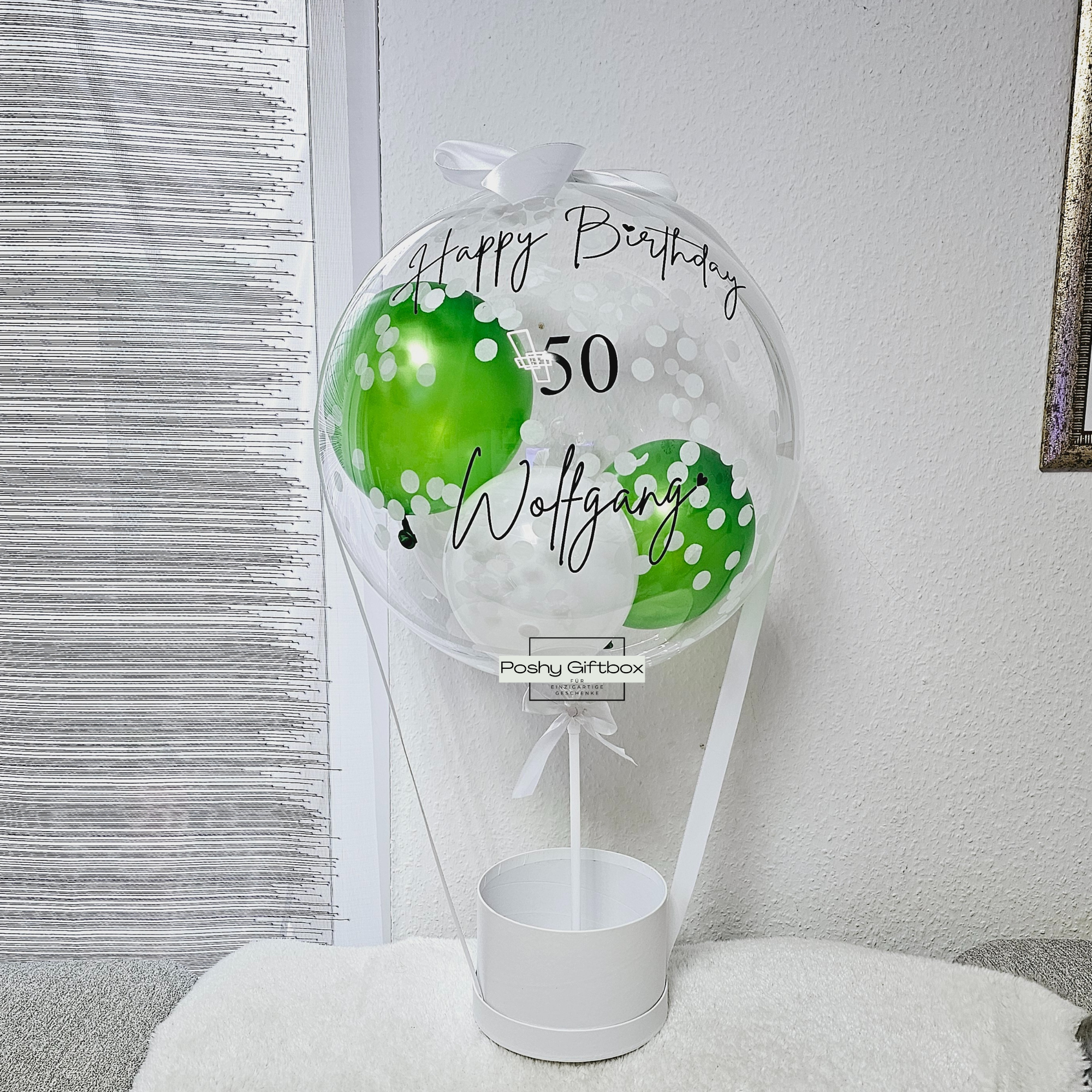 Ballon Geschenk /Hochzeitsgeschenk/ Verlobungsgeschenk/Geburtstagsgeschenk  PoshyGiftbox