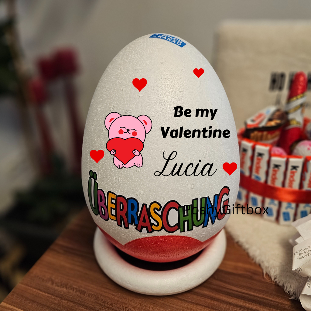 Überraschungsei XXL personalisiert/ Geschenk SCHULKIND/Ü-ei Einschulung/ Kinder Ei/Geschenk Mädchen,Junge/Mit oder ohne Füllung/8 Designs PoshyGiftbox
