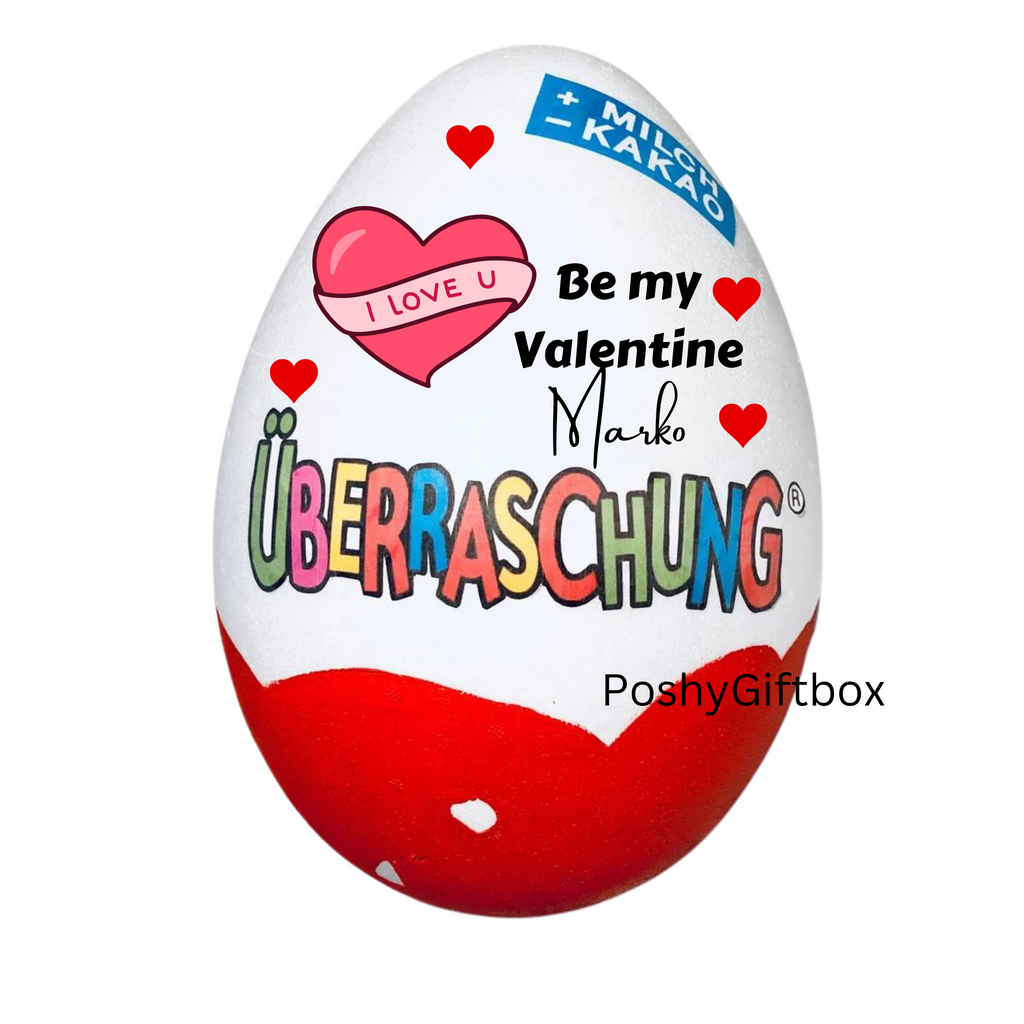Überraschungsei XXL personalisiert/ Geschenk SCHULKIND/Ü-ei Einschulung/ Kinder Ei/Geschenk Mädchen,Junge/Mit oder ohne Füllung/8 Designs PoshyGiftbox