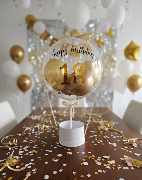 Ballon Personalisiert/Luftballons transparent/Geburtstagsgeschenk/Geschenk Hochzeitstag/Valentinstag/Verlobung/Ballon Box personalisiert  PoshyGiftbox