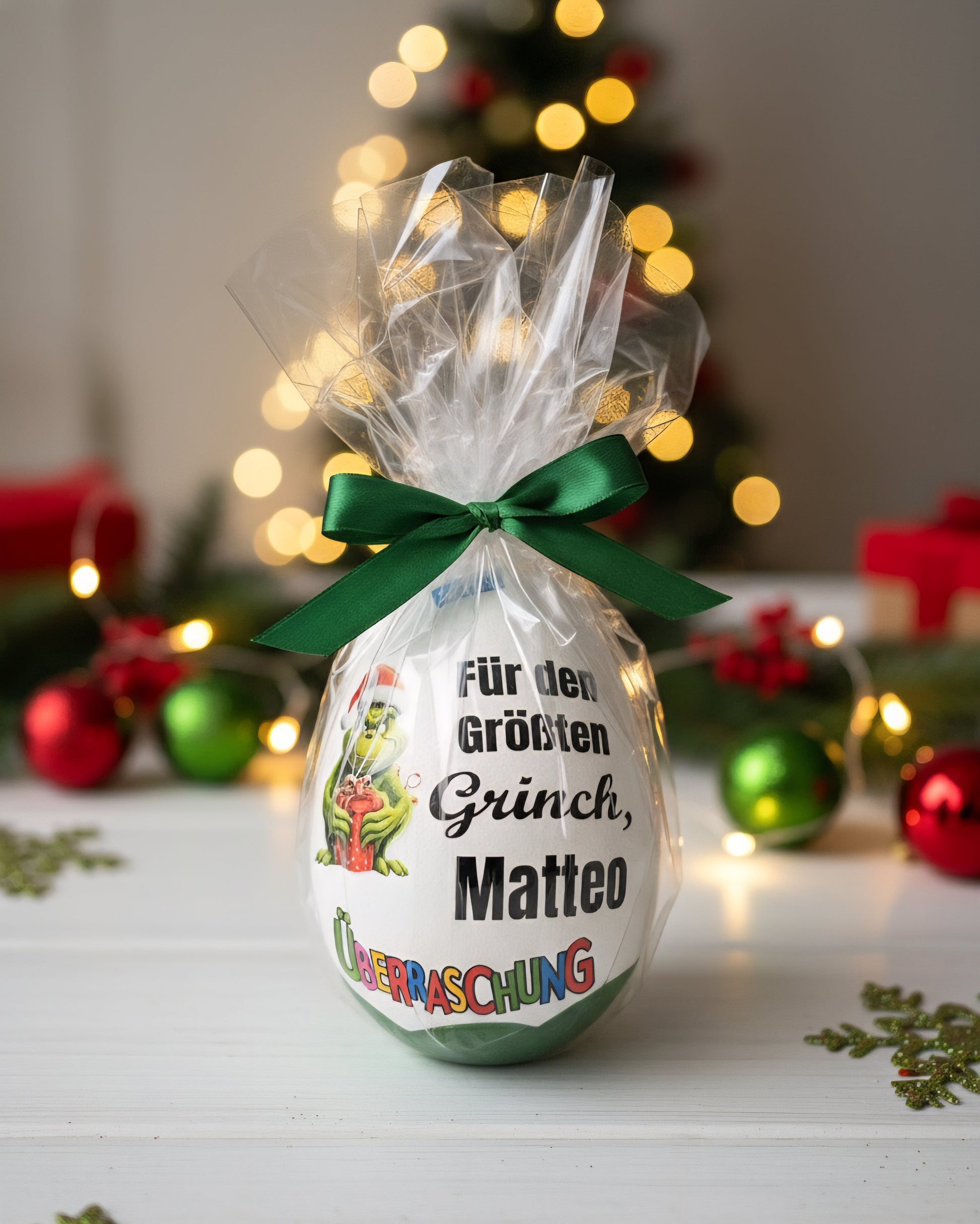 Überraschungsei Grinch/Nikolausgeschenk/Geburtstagsgeschenk/Überraschungsei mit verschiedene MOTIVEN/Überraschungsei XXL/Ü-ei /Grinch Ich hasse Menschen PoshyGiftbox