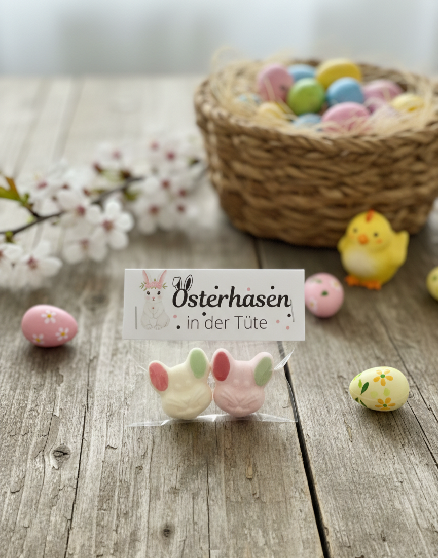 Osterhasen/Ostern /Osterhasen in der Tüte/Gastgeschenk/Ostergeschenk Kollegen/Kleinigkeit /Mitbringsel/süße kleine Ostergeschenke/Osternest Kleinigkeit PoshyGiftbox