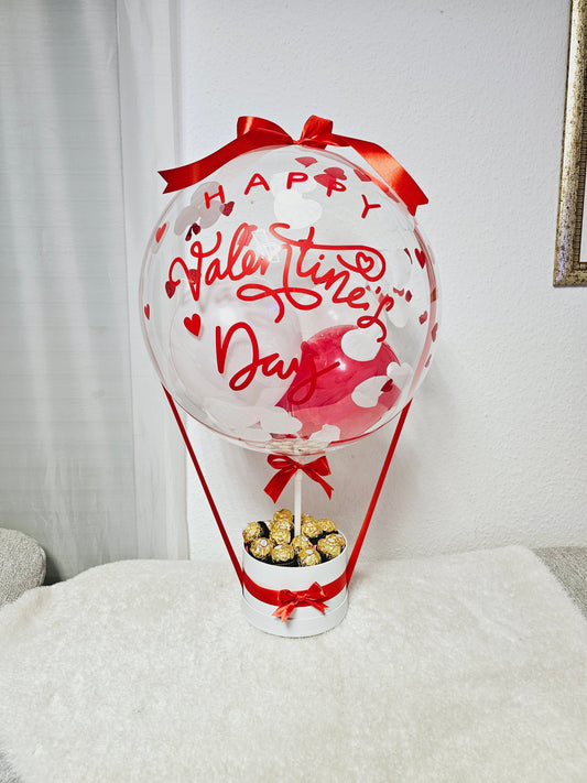 Ballongrüße "VALENTINSTAG"/Geschenk Valentinstag/Ballon Geschenk/Ballon personalisiert/Geschenk Box Personalisiert/Geschenk Valentines day PoshyGiftbox