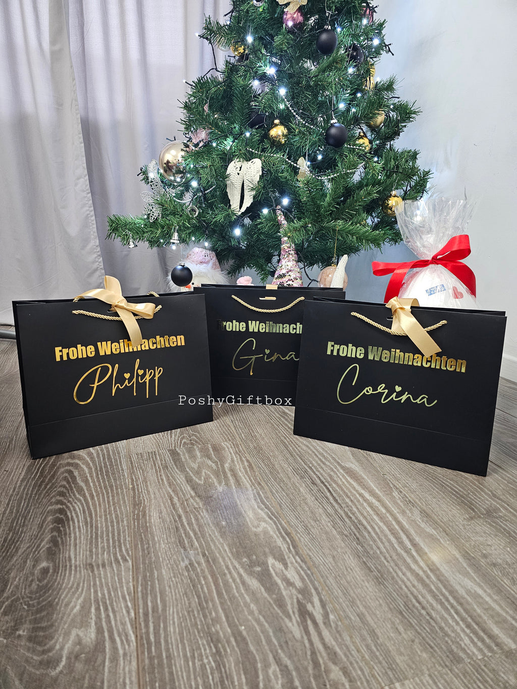 Personalisierbare Geschenktaschen /Geschenk Mama/Geschenktüte /Geschenkverpackung Abschied, Hochzeit, Muttertag,Valentinstag,Weihnachten,Geburtstag PoshyGiftbox