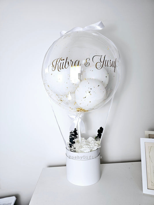 Luftballons Personalisiert/Geschenk Geburtstag/ Muttertag /Vatertag,Kommunion,Taufe/Ballon Geschenk PoshyGiftbox