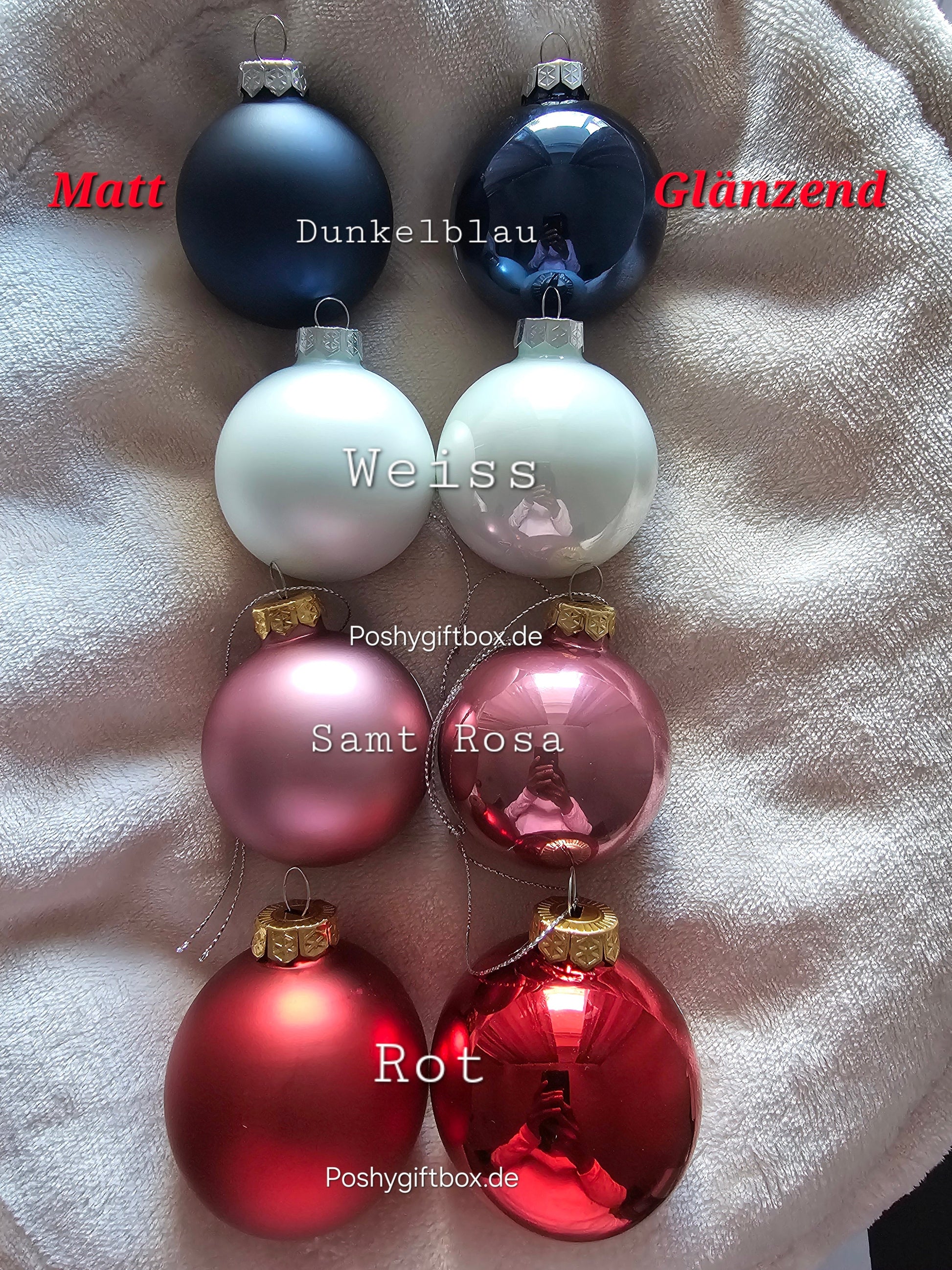 Personalisierte Weihnachtskugeln Verschiedene Farbe/Weihnachtsgeschenke/ Weihnachtskugel mit Namen/Christbaumkugeln/Tannenbaumkugel PoshyGiftbox