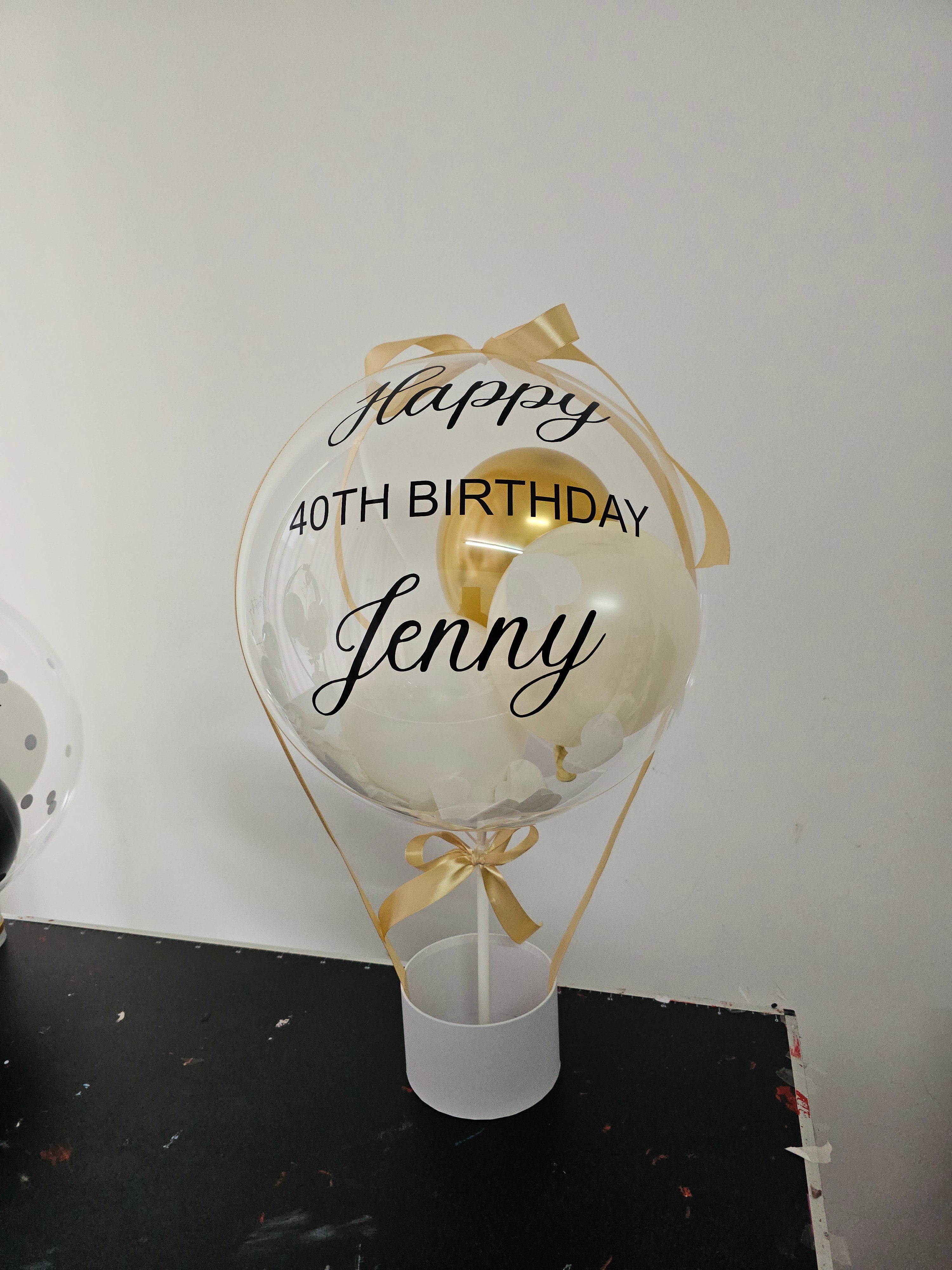 Ballongrüße "Mama"/Geschenk Geburtstag/Ballon Geschenk/Ballon Rosa Metallic personalisiert/Geschenk Box Personalisiert/Geschenk für Frauen PoshyGiftbox