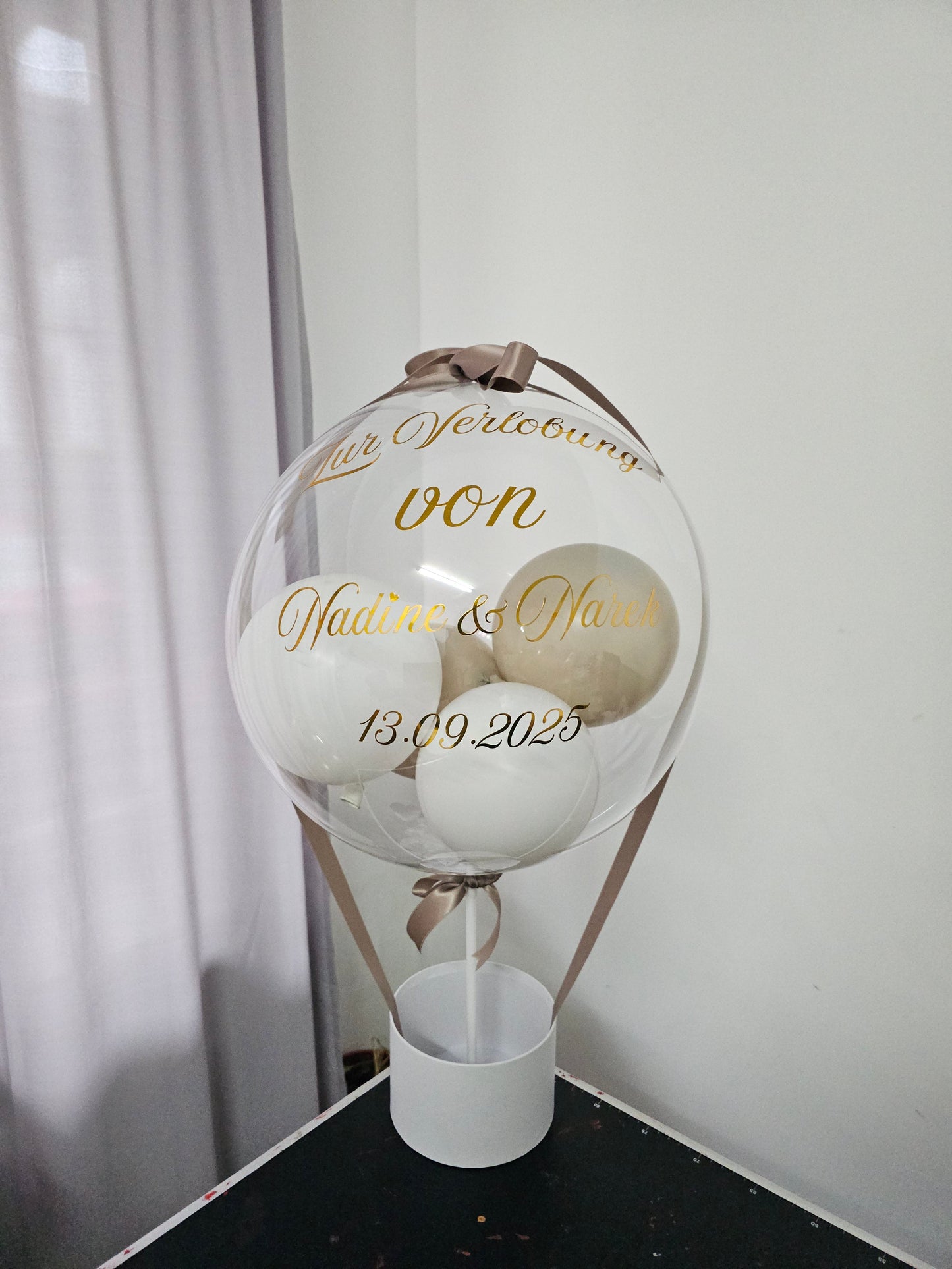 Ballongrüße "Mama"/Geschenk Geburtstag/Ballon Geschenk/Ballon Rosa Metallic personalisiert/Geschenk Box Personalisiert/Geschenk für Frauen PoshyGiftbox