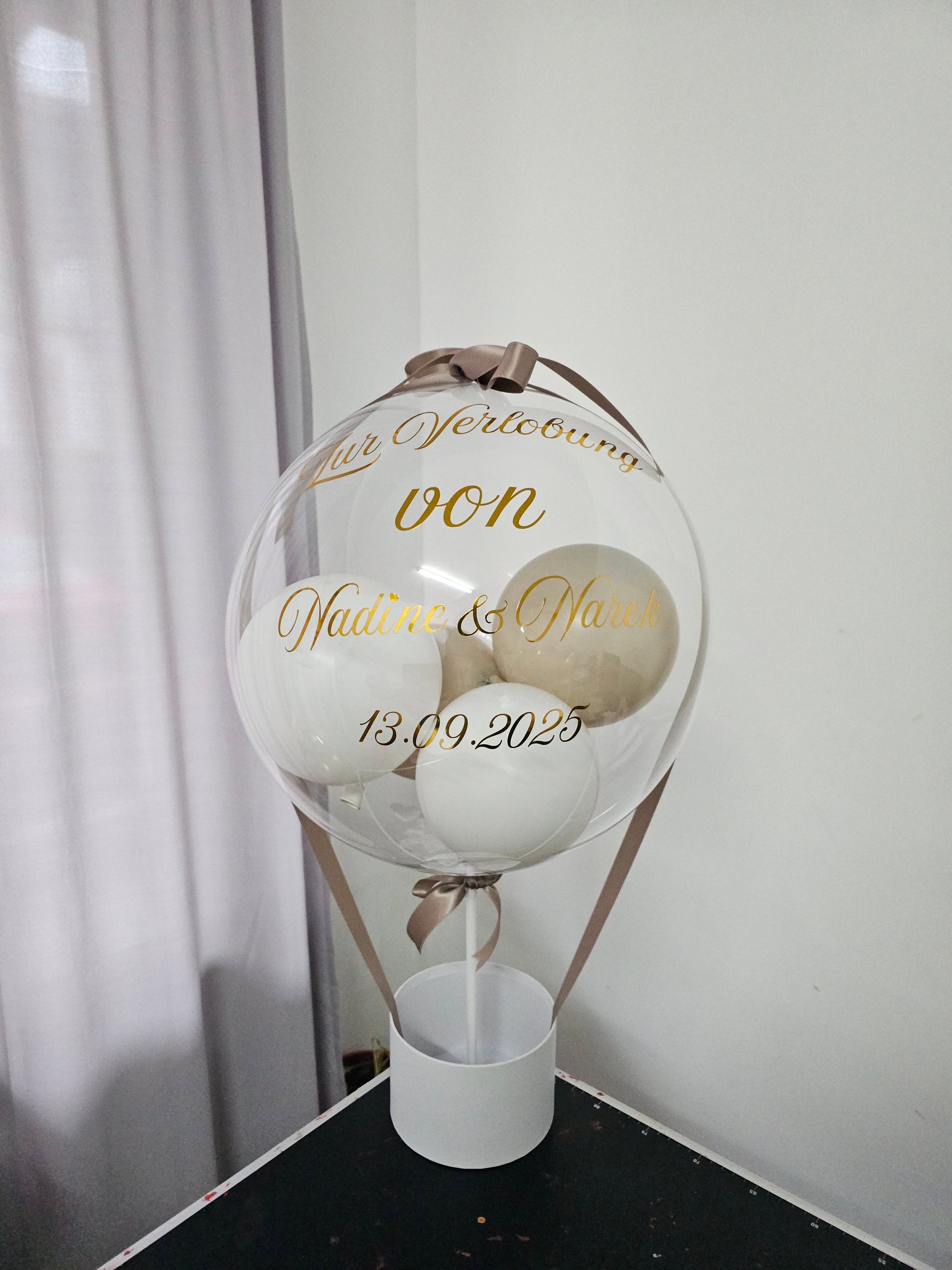 Ballongrüße "Mama"/Geschenk Geburtstag/Ballon Geschenk/Ballon Rosa Metallic personalisiert/Geschenk Box Personalisiert/Geschenk für Frauen PoshyGiftbox