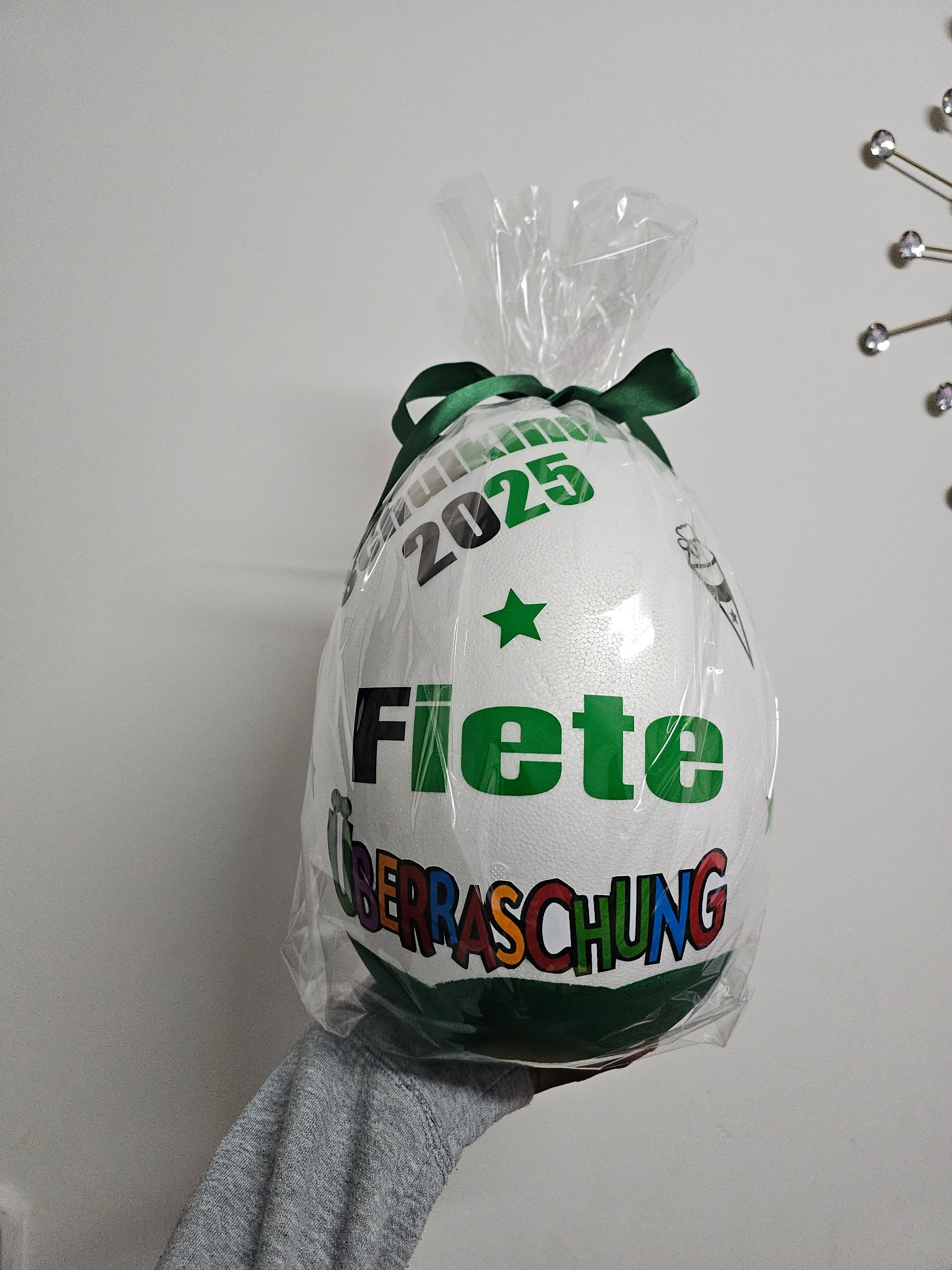 Personalisiertes XXL Überraschungsei SCHULKIND/XXL Überraschungsei Personalisiert Geschenk /Schultüte Ü-Ei befüllt /9 Designs/Einschulungsgeschenk/Geschenkverpackung Einschulung PoshyGiftbox