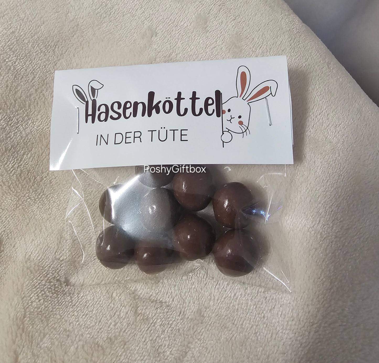 Hasenköttel in der Tüte/Eiersuche in der Tüte/Geschenk Ostern/Frühlingsgrüße/Gastgeschenk Ostern PoshyGiftbox