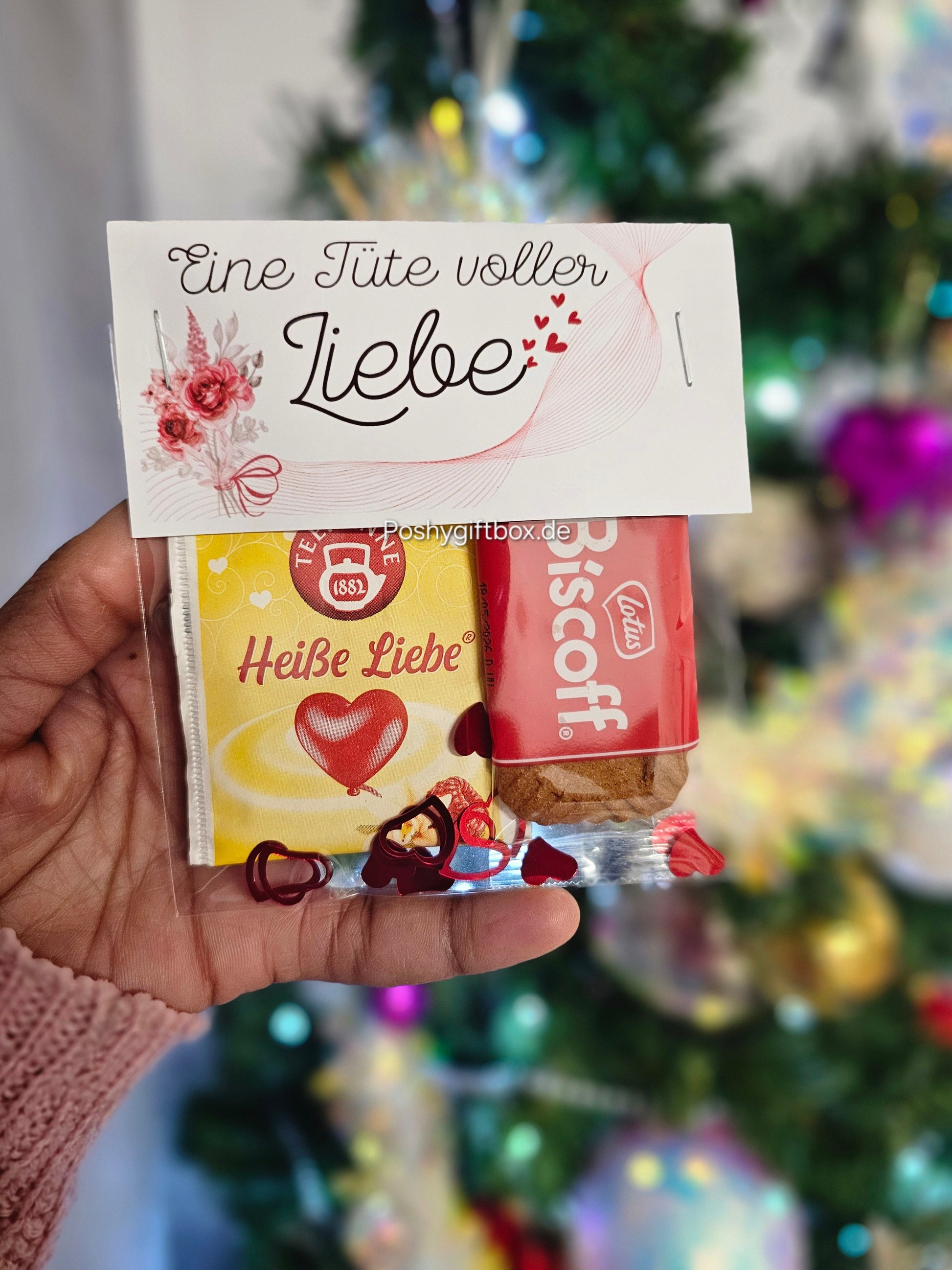Geschenktüte "Liebe"/Biscoff/Wellnesstüte /Relax Set/Kleine Auszeit/ 5 Minuten Auszeit/Valentinsgeschenk/Liebe verschenken/Wohlfühlset/Entspannug PoshyGiftbox
