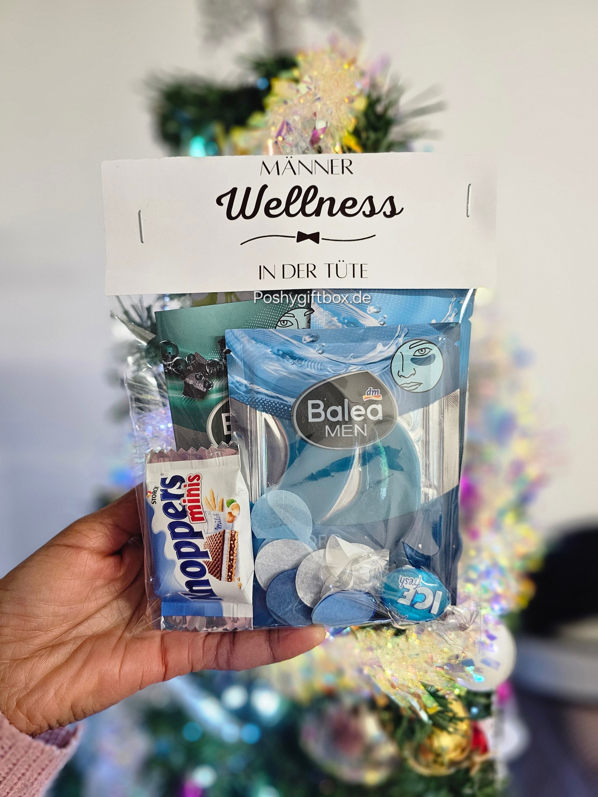 Männer Wellness Produkte/Geburtstagsgeschenk Männer/Geschenk Vatertag/Bruder/Für Ihn/Entspannung /Wellnesstüte /Auszeit Box/ Wohlfühlset/Geschenk Ehemann PoshyGiftbox