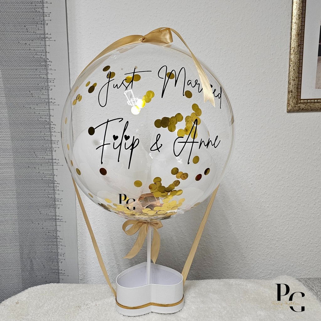 Ballongrüße "VALENTINSTAG"/Geschenk Valentinstag/Ballon Geschenk/Ballon Rot personalisiert/Geschenk Box Personalisiert/Geschenk für sie,ihn PoshyGiftbox