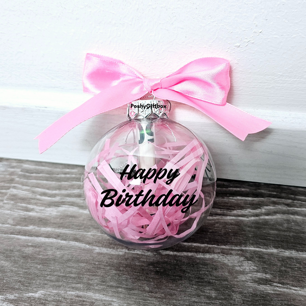 Wunscherfüller/Geldgeschenk Gutschein/Geldgeschenk Geburtstag/Weihnachtskügel personalisiert mit Namen/Geld verschenken/Geld verpacken/Glückwunsch PoshyGiftbox