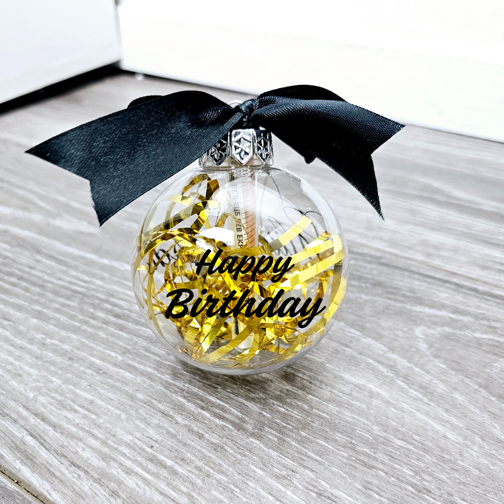 Wunscherfüller/Geldgeschenk Gutschein/Geldgeschenk Geburtstag/Weihnachtskügel personalisiert mit Namen/Geld verschenken/Geld verpacken/Glückwunsch PoshyGiftbox