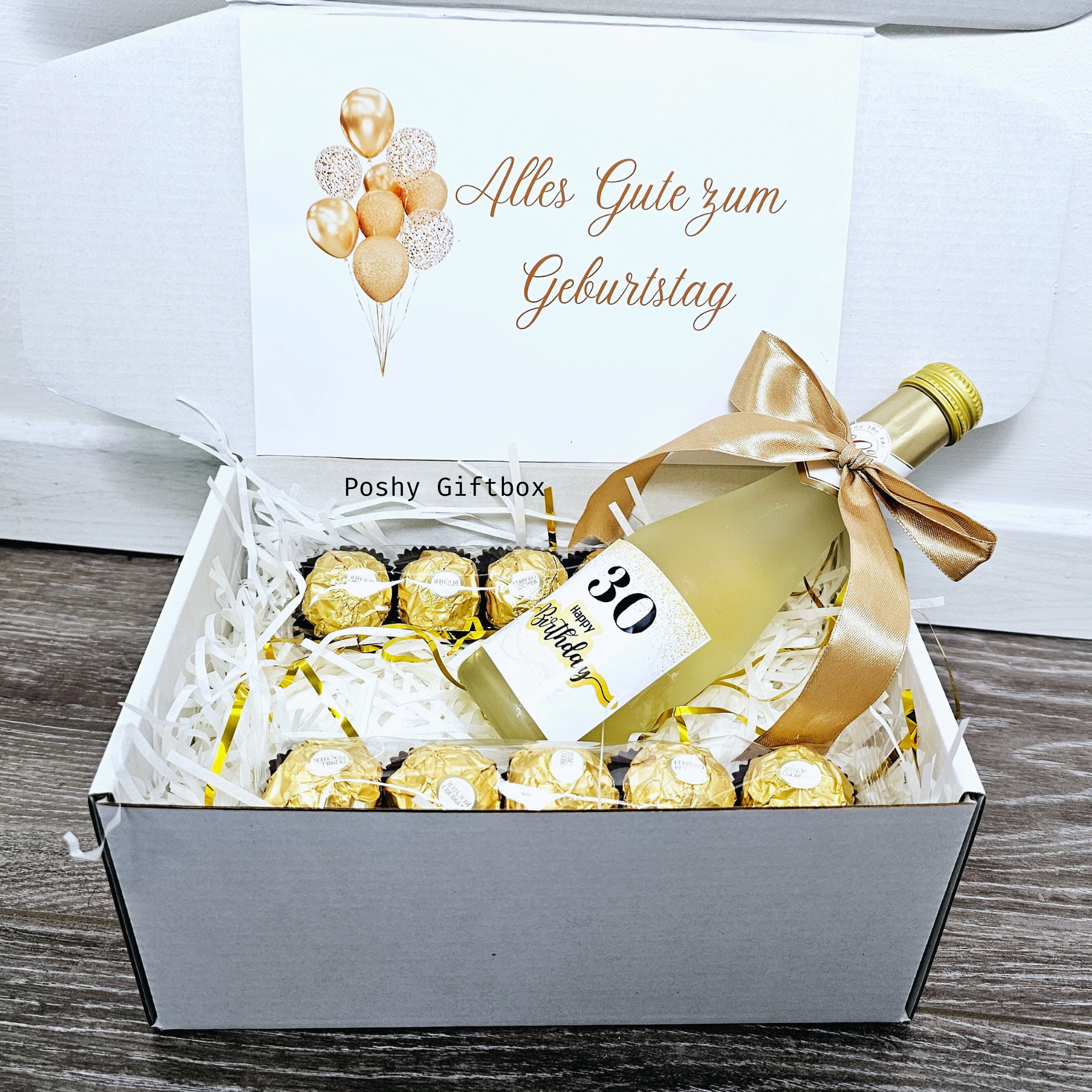Geschenkbox für jeden Anlass personalisiebar/Geburtstagsgeschenk /Geschenk Prüfung Bestanden/Geschenk Trauzeugin,Trauzeuge/Valentinsgeschenk PoshyGiftbox