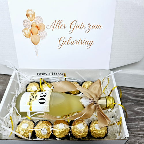 Geschenkbox für jeden Anlass personalisiebar/Geburtstagsgeschenk /Geschenk Prüfung Bestanden/Geschenk Trauzeugin,Trauzeuge/Valentinsgeschenk PoshyGiftbox