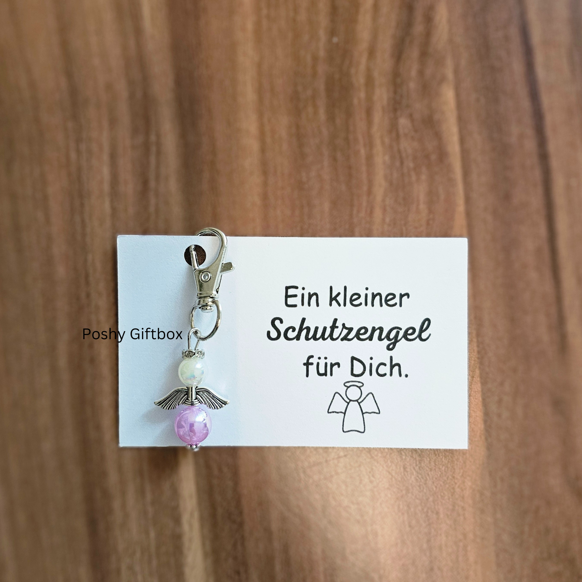 Schutzengel/ Schlüsselanhänger/Schutzengel Geschenk zur Kommunion/Einsatz/Schule/Glücksbringer Glücksengel, Schutzengel PoshyGiftbox