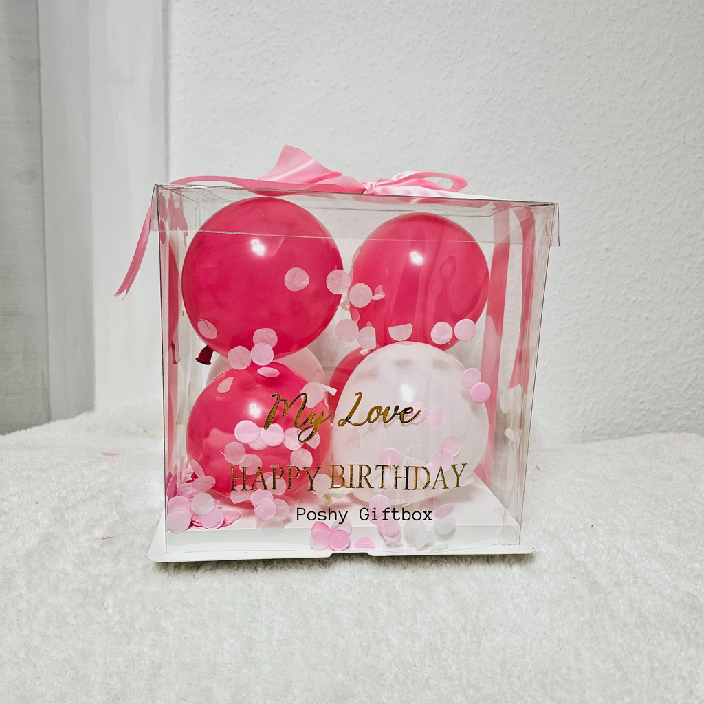 Personalisierte Ballonbox /Geschenkbox Transparent/Wellnessset/Geschenkset Männer/Weihnachtsgeschenk/Geburtstagsgeschenk/Valentinsgeschenk/Geschenk Vatertag PoshyGiftbox
