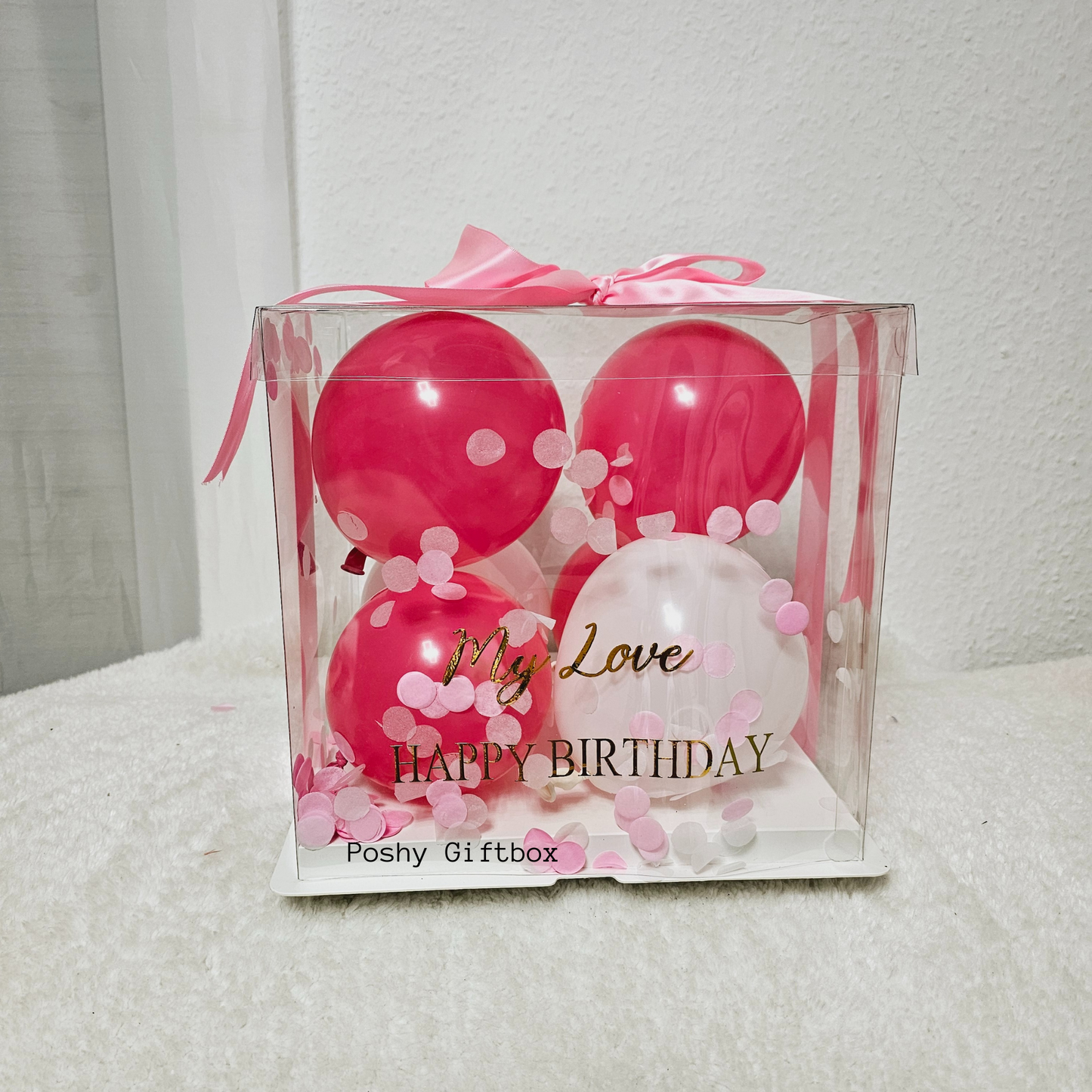 Personalisierte Ballon-Box/Geschenkbox/Luftballons/Geldgeschenkverpackung/Weihnachtsgeschenk/Geldgeschenk/Geschenkballon Geschenkverpackung PoshyGiftbox