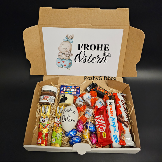 Ostergeschenk/Schokoladen mit Namen/Geschenk Set Personalisiert/Nutella Geschenk/Osterbox/Geschenk Kinder/Erwachsen/2 Designs/personalisiert PoshyGiftbox