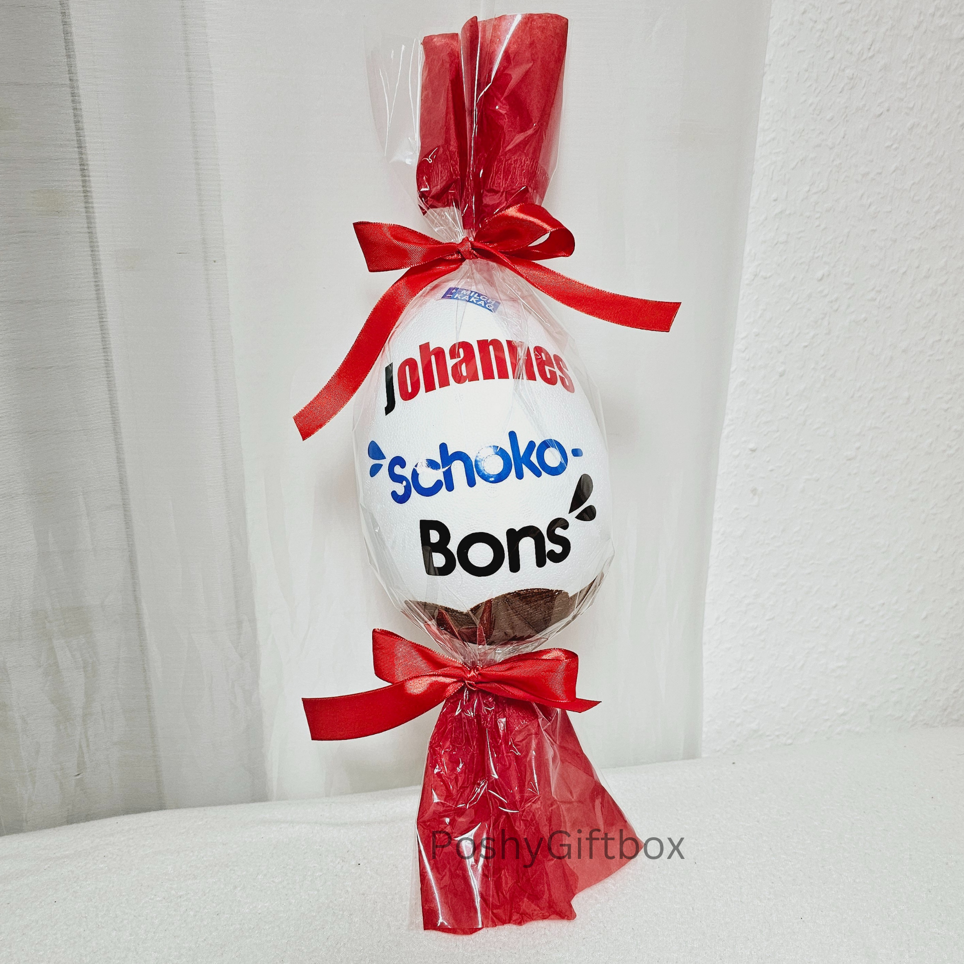 Personalisiertes XXL Schokobons/ Schokobons Geschenk/Schokobons mit Namen/Geschenkverpackung/Schokobons Weihnachtsgeschenk,Geburtstag,Vatertag,Muttertag PoshyGiftbox