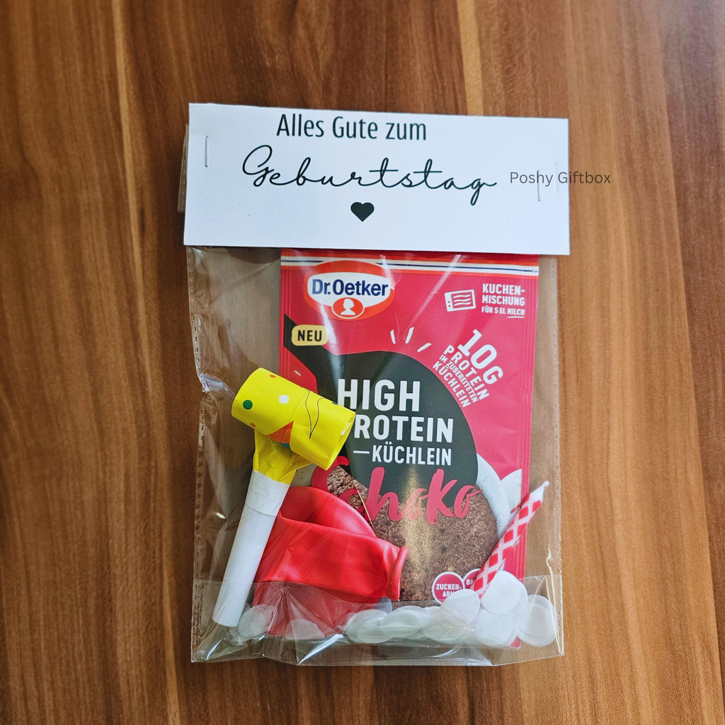 Kleine Geschenktüten "Geburtstag"/Geburtstag To Go/ Kleinigkeit/ Geschenktüte/Mitgebsel/Geburtstagstüten/Geburtstagskind Geschenk/Geschenk unter 5 Euro PoshyGiftbox