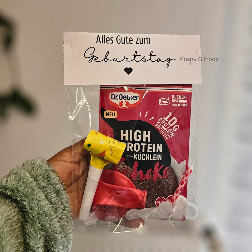 Kleine Geschenktüten "Geburtstag"/Geburtstag To Go/ Kleinigkeit/ Geschenktüte/Mitgebsel/Geburtstagstüten/Geburtstagskind Geschenk/Geschenk unter 5 Euro PoshyGiftbox
