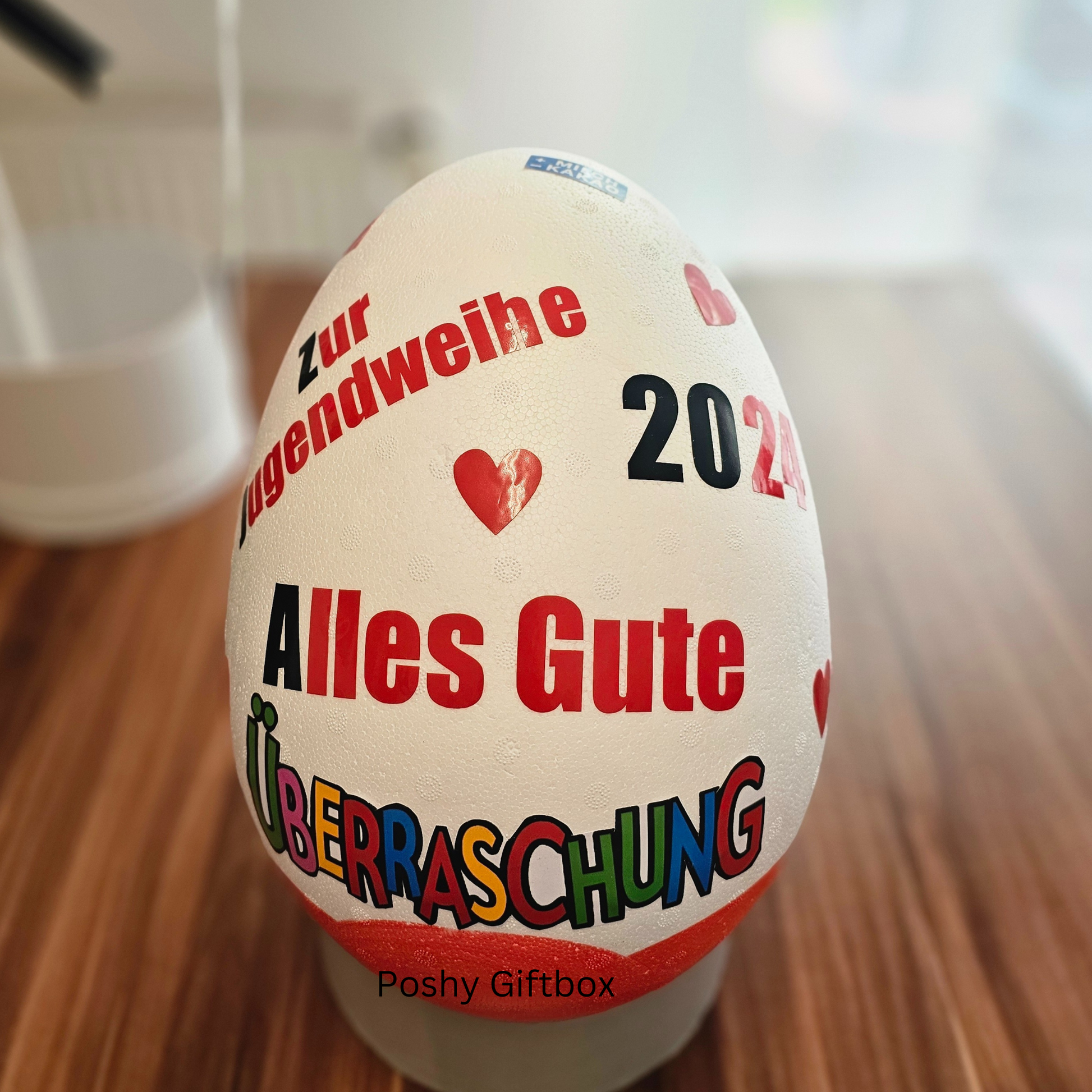 XXL Ü-ei SCHULKIND /Überraschungsei mit Wunschtext/Schokoladengeschenke/XXL Kinder Eier Personalisiert/Kindereier Personalisiert/Verschiedene Farbe und Designs  PoshyGiftbox