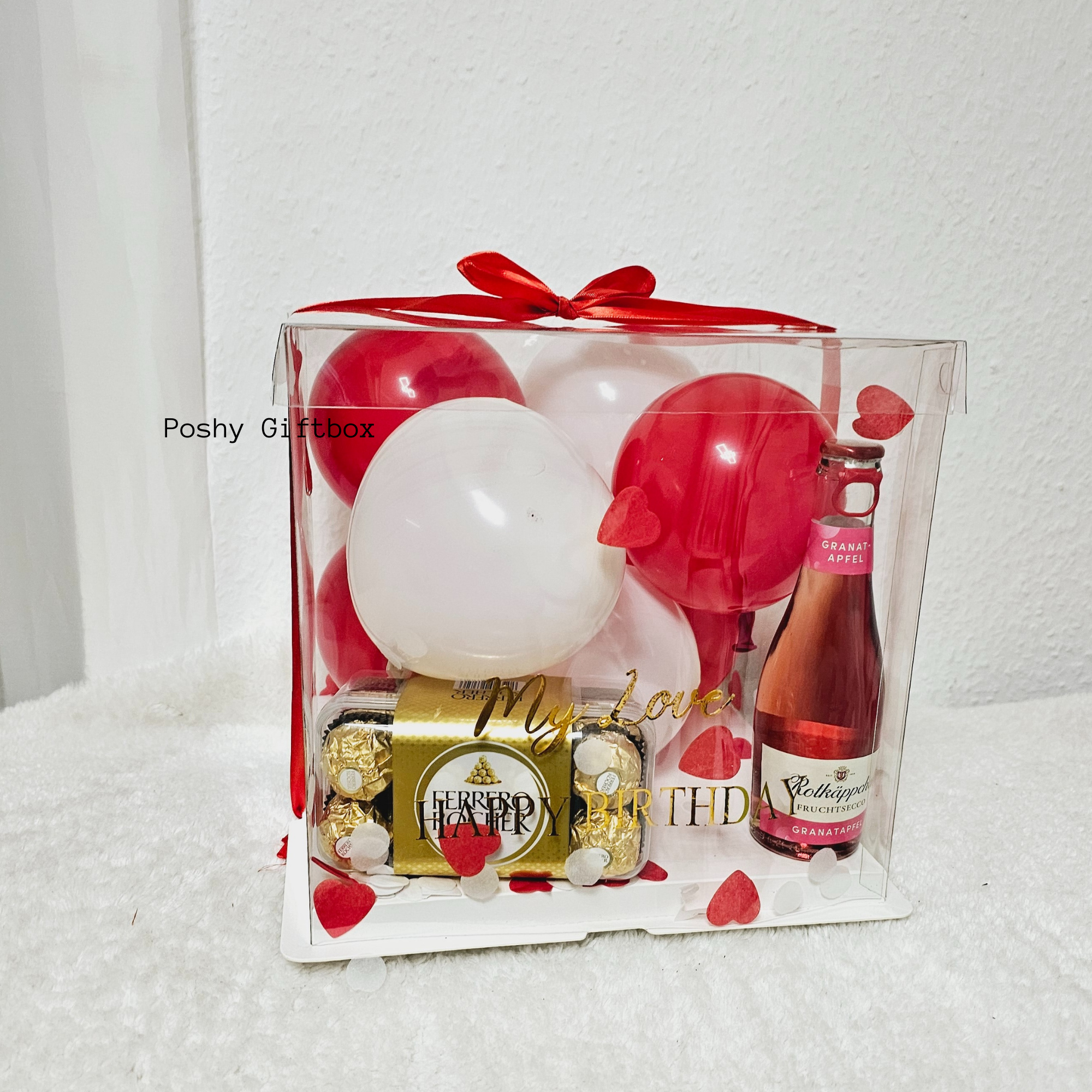 Personalisierte Ballonbox /Geschenkbox Transparent/Wellnessset/Geschenkset Männer/Weihnachtsgeschenk/Geburtstagsgeschenk/Valentinsgeschenk/Geschenk Vatertag PoshyGiftbox